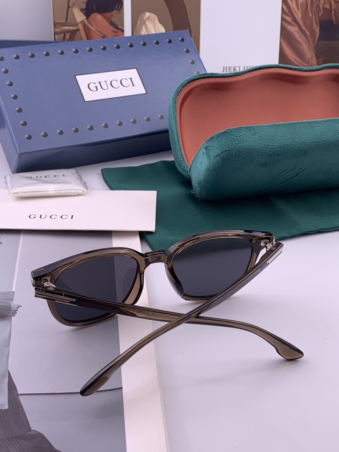 🔺 【GUCCI-偏光太阳镜】开春新款 潮流爆款 时尚偏光太阳镜 高品质 佩戴舒适 网红潮款墨镜 女士高