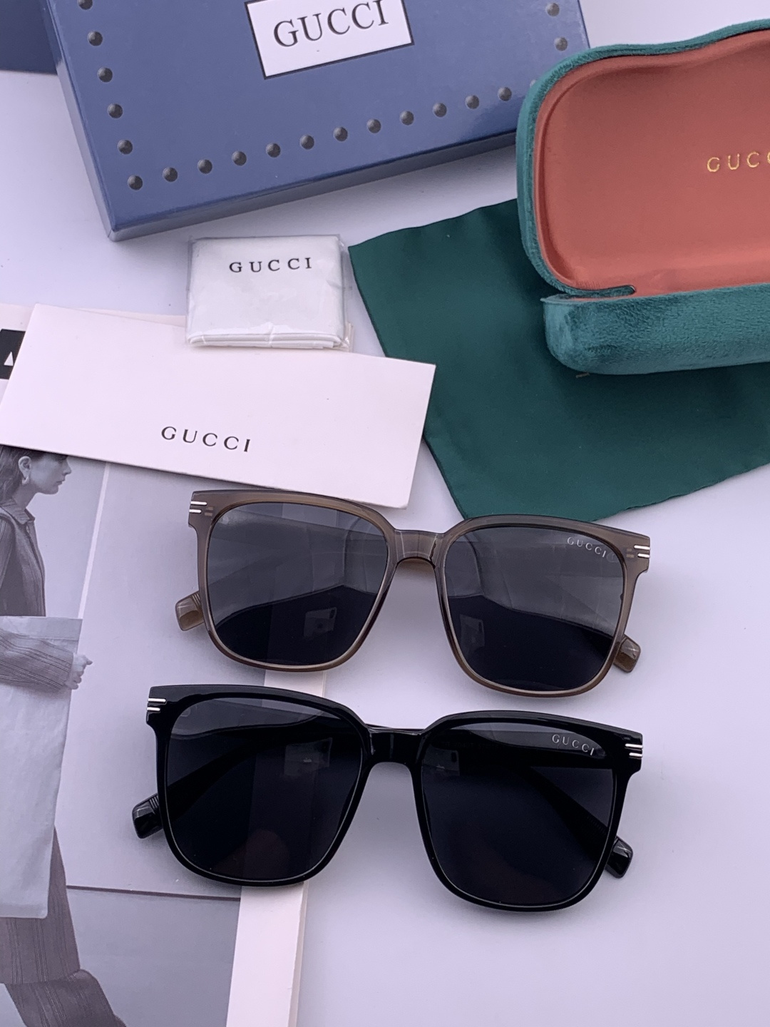 🔺 【GUCCI-偏光太阳镜】开春新款 潮流爆款 时尚偏光太阳镜 高品质 佩戴舒适 网红潮款墨镜 女士高