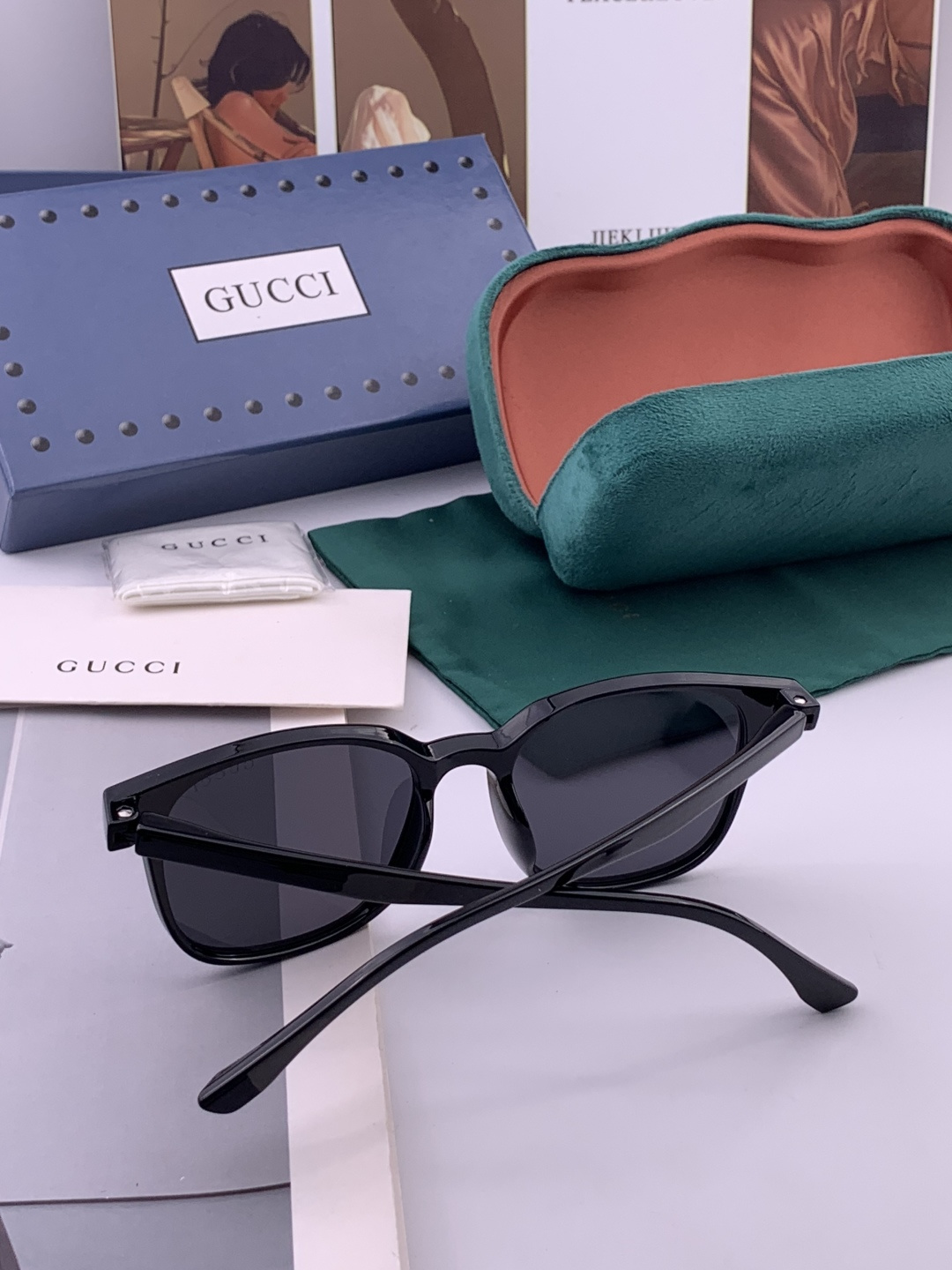 🔺 【GUCCI-偏光太阳镜】开春新款 潮流爆款 时尚偏光太阳镜 高品质 佩戴舒适 网红潮款墨镜 女士高