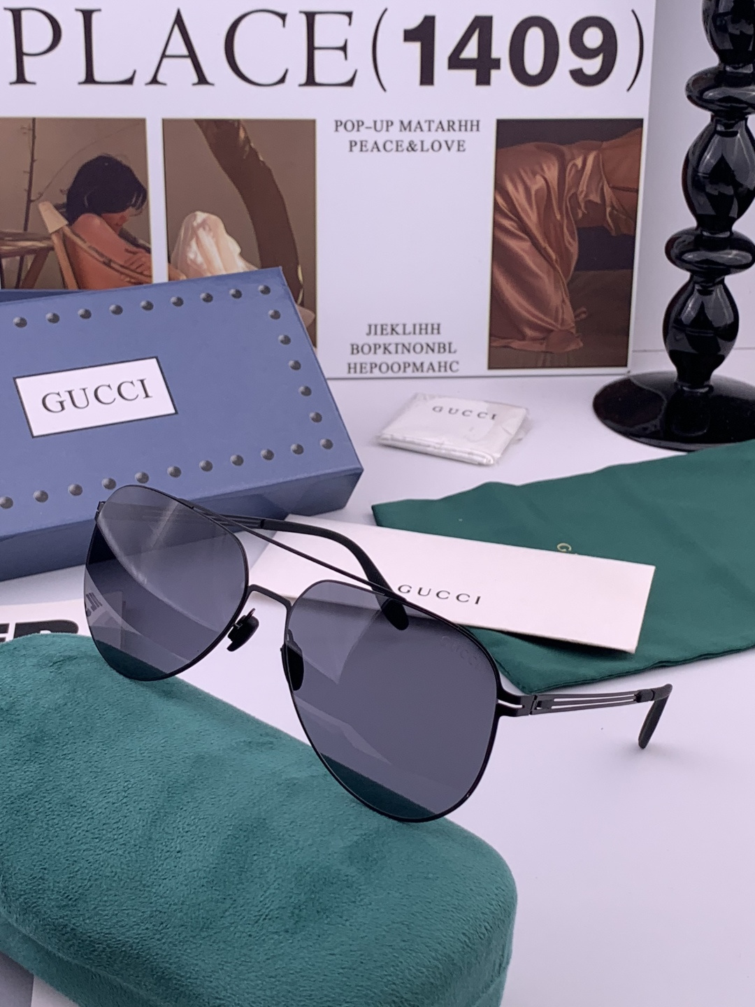 Gucci 春夏新款超轻无螺丝压不坏系列情侣款太阳镜高清尼龙镜片🦅完美品质，适合各种脸型，经典太阳镜亮相