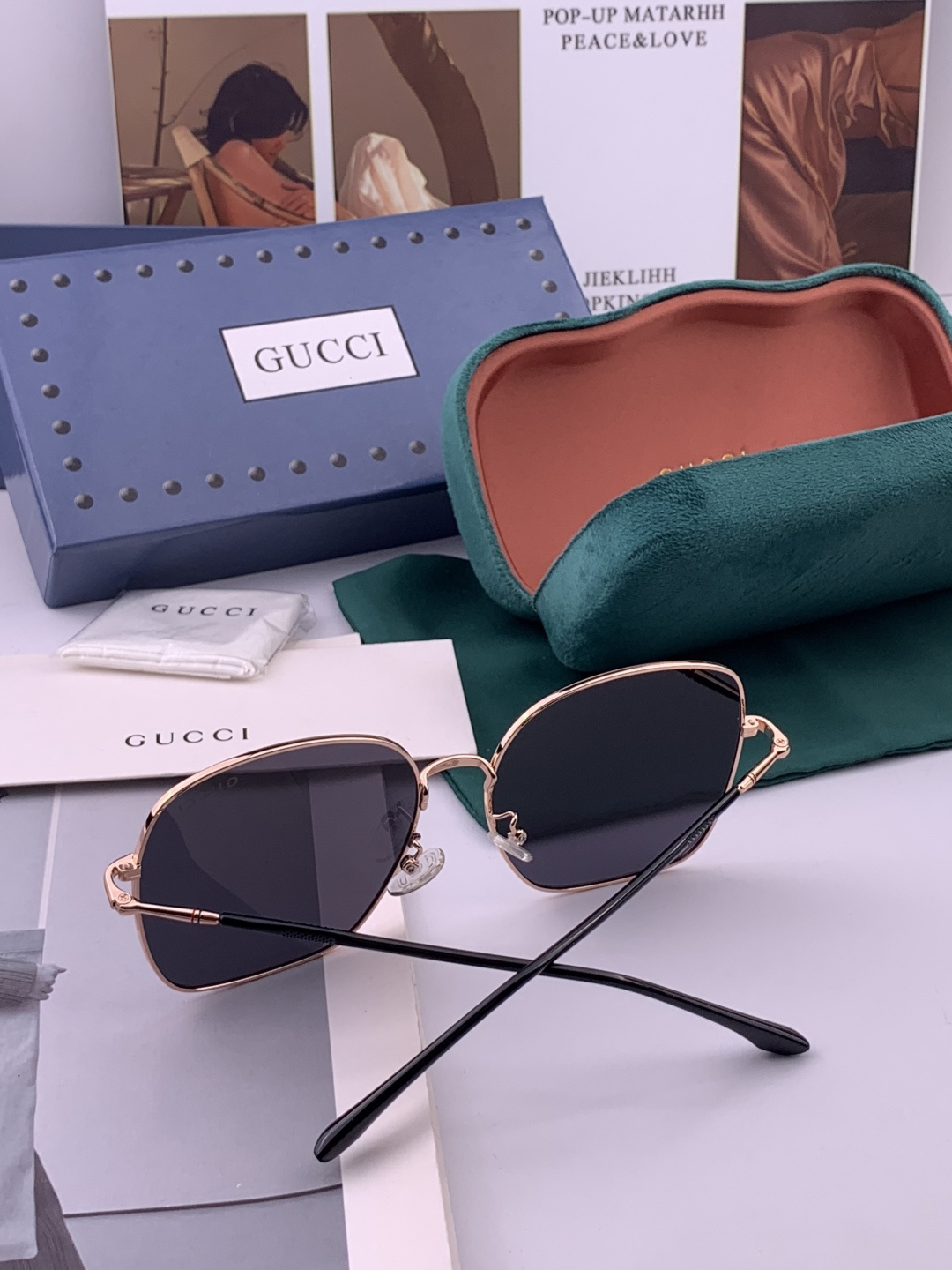 🔺GUCCI🔻古驰 GG圆框太阳镜 完美品质 🎓独特设计 适合各种脸型 亮相时装周 超时尚百搭 实物精致