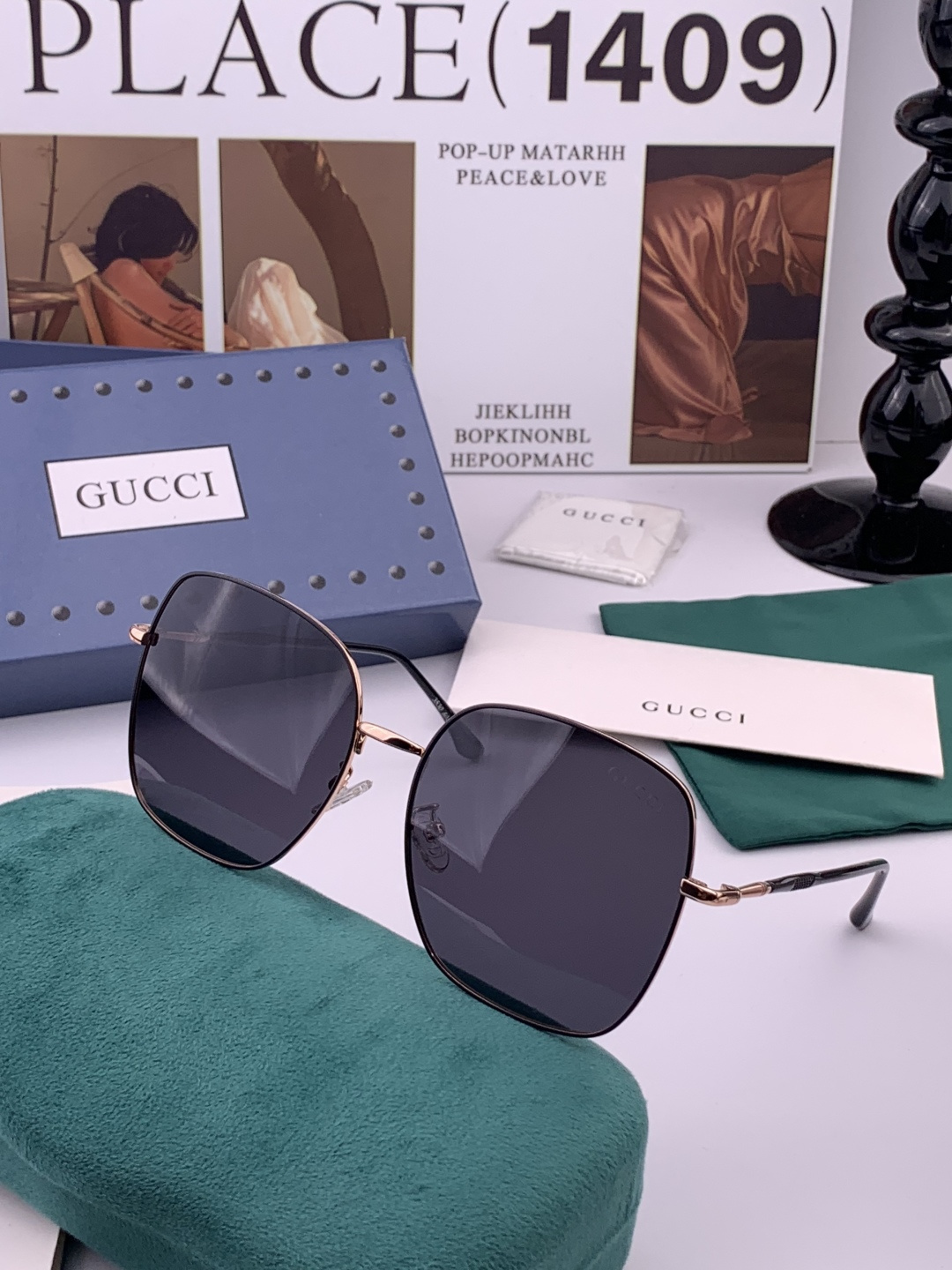 🔺GUCCI🔻古驰 GG圆框太阳镜 完美品质 🎓独特设计 适合各种脸型 亮相时装周 超时尚百搭 实物精致
