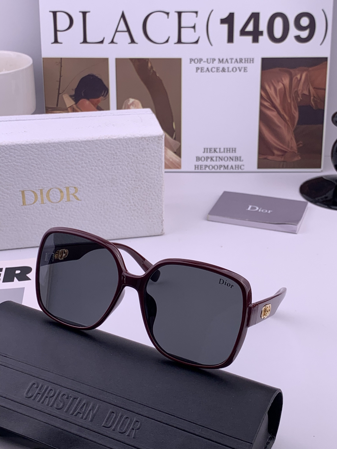🔺 【DIOR-迪奥】开春新款 潮流爆款 时尚尼龙偏光太阳镜 高品质 佩戴舒适 网红潮款墨镜 型号：D3