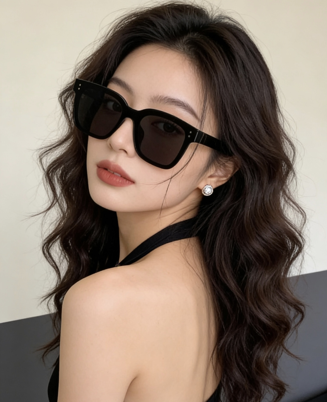 GUCCI 新款连体尼龙偏光太眼镜，情侣款时尚方框太阳镜佩戴舒适网红潮流款墨镜，大气女人范儿，大脸小脸都
