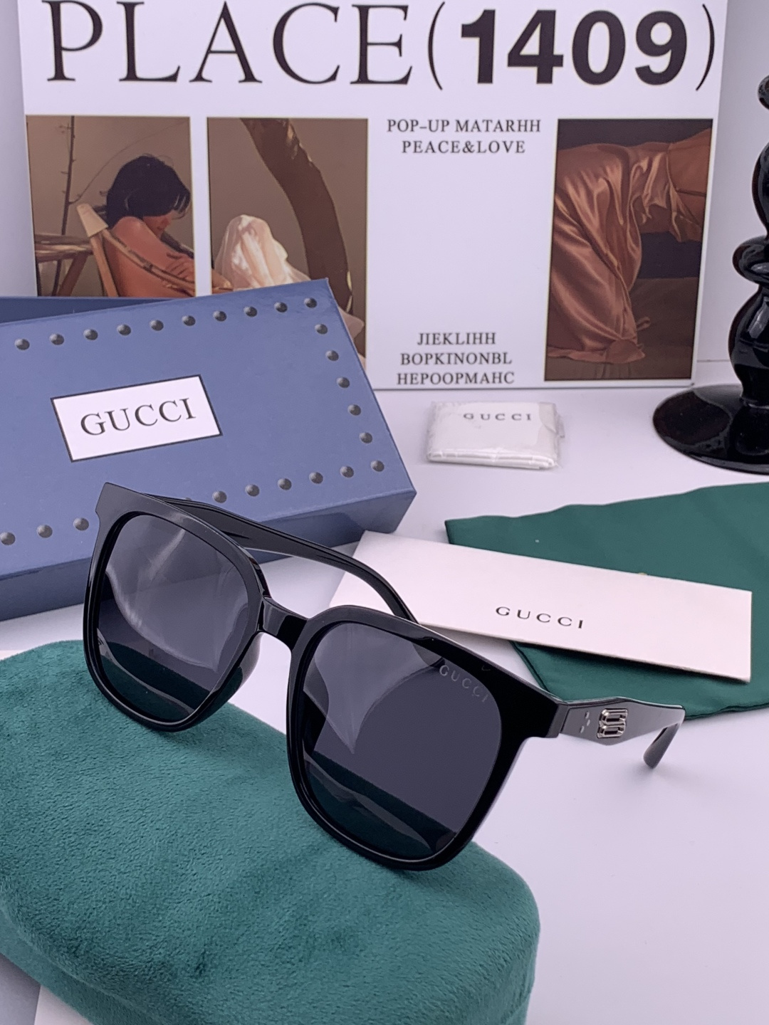 🔺 【GUCCI-偏光太阳镜】开春新款 潮流爆款 时尚偏光太阳镜 高品质 佩戴舒适 网红潮款墨镜 女士高