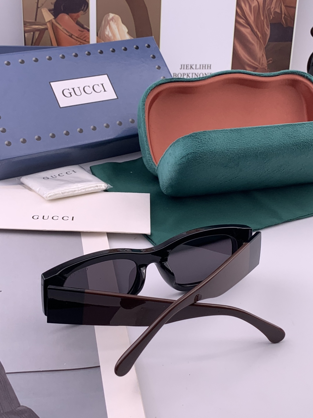 🔺 【GUCCI】开春新款 潮流爆款 时尚小框偏光太阳镜 高品质 佩戴舒适 网红潮款墨镜 型号：G790
