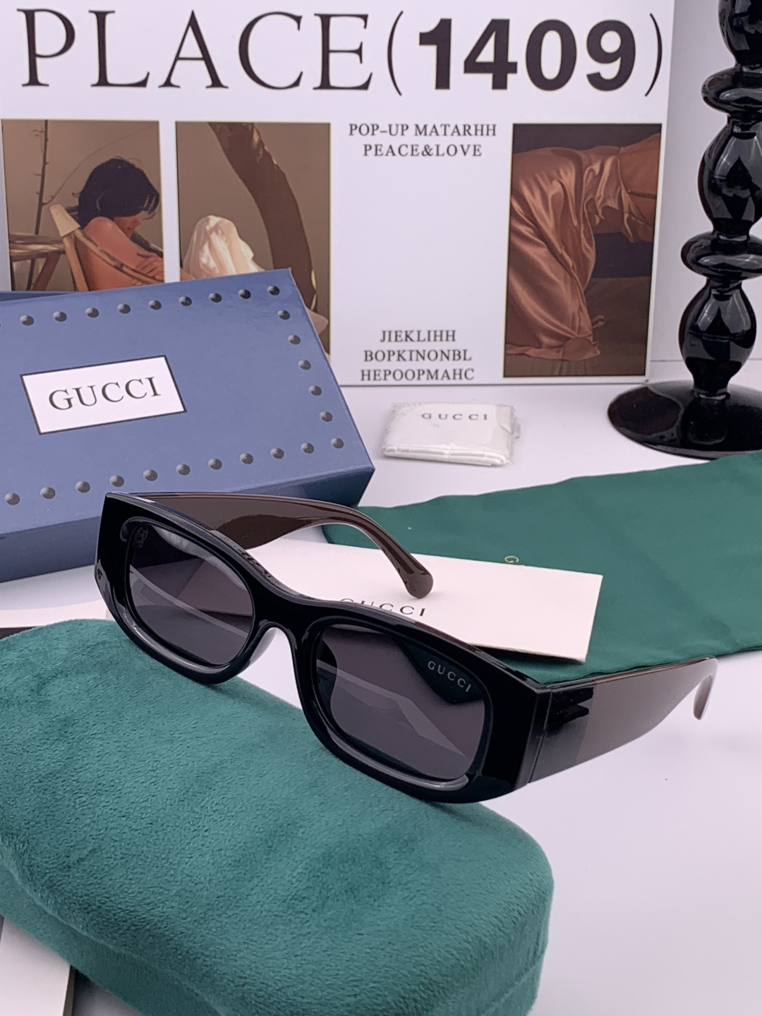 🔺 【GUCCI】开春新款 潮流爆款 时尚小框偏光太阳镜 高品质 佩戴舒适 网红潮款墨镜 型号：G790