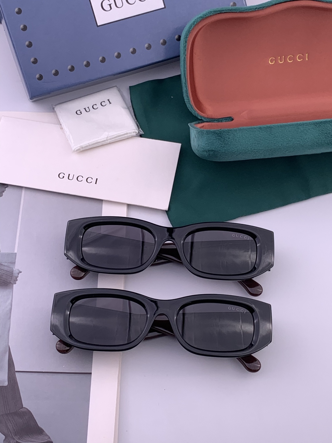 🔺 【GUCCI】开春新款 潮流爆款 时尚小框偏光太阳镜 高品质 佩戴舒适 网红潮款墨镜 型号：G790
