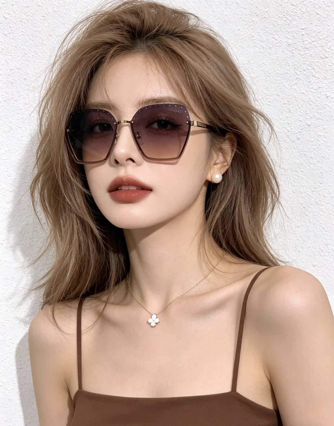 GUCCI🌋☔️时尚无框太阳镜镜片 顶级奢侈品[强] 高品质[胜利][亲亲]🍦🍨 [得意] 气质非凡😄 