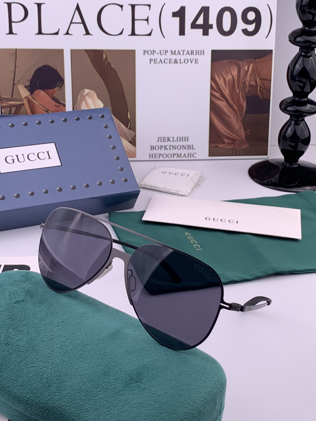 Gucci 春夏新款超轻无螺丝压不坏系列情侣款太阳镜高清尼龙镜片🦅完美品质，适合各种脸型，经典太阳镜亮相
