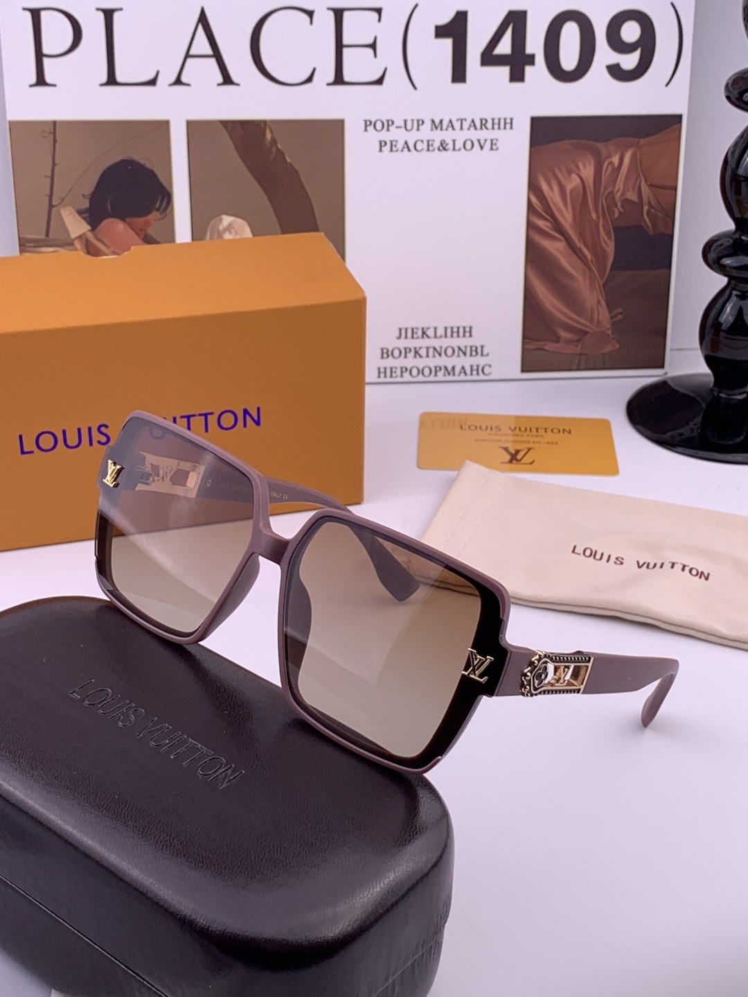 🔺LV🔻早春新款，众多明星同款[色]LV‼️‼️新款大框墨镜 ，🌈🌈宝丽来超清太阳镜🔝🔝型号：L6700