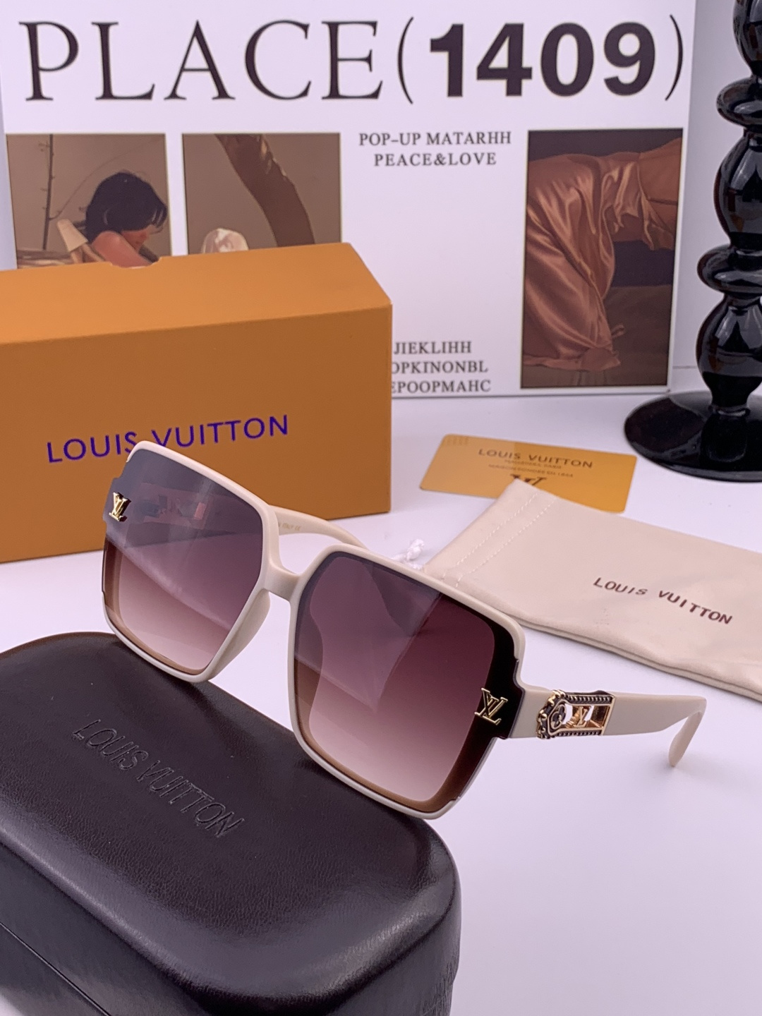 🔺LV🔻早春新款，众多明星同款[色]LV‼️‼️新款大框墨镜 ，🌈🌈宝丽来超清太阳镜🔝🔝型号：L6700