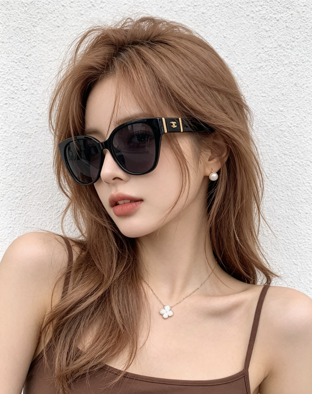 🔺CHANEL🔻官方早春新款，众多明星同款[色]香奈儿‼️‼️新款大框墨镜 ，🌈🌈宝丽来超清太阳镜🔝🔝型