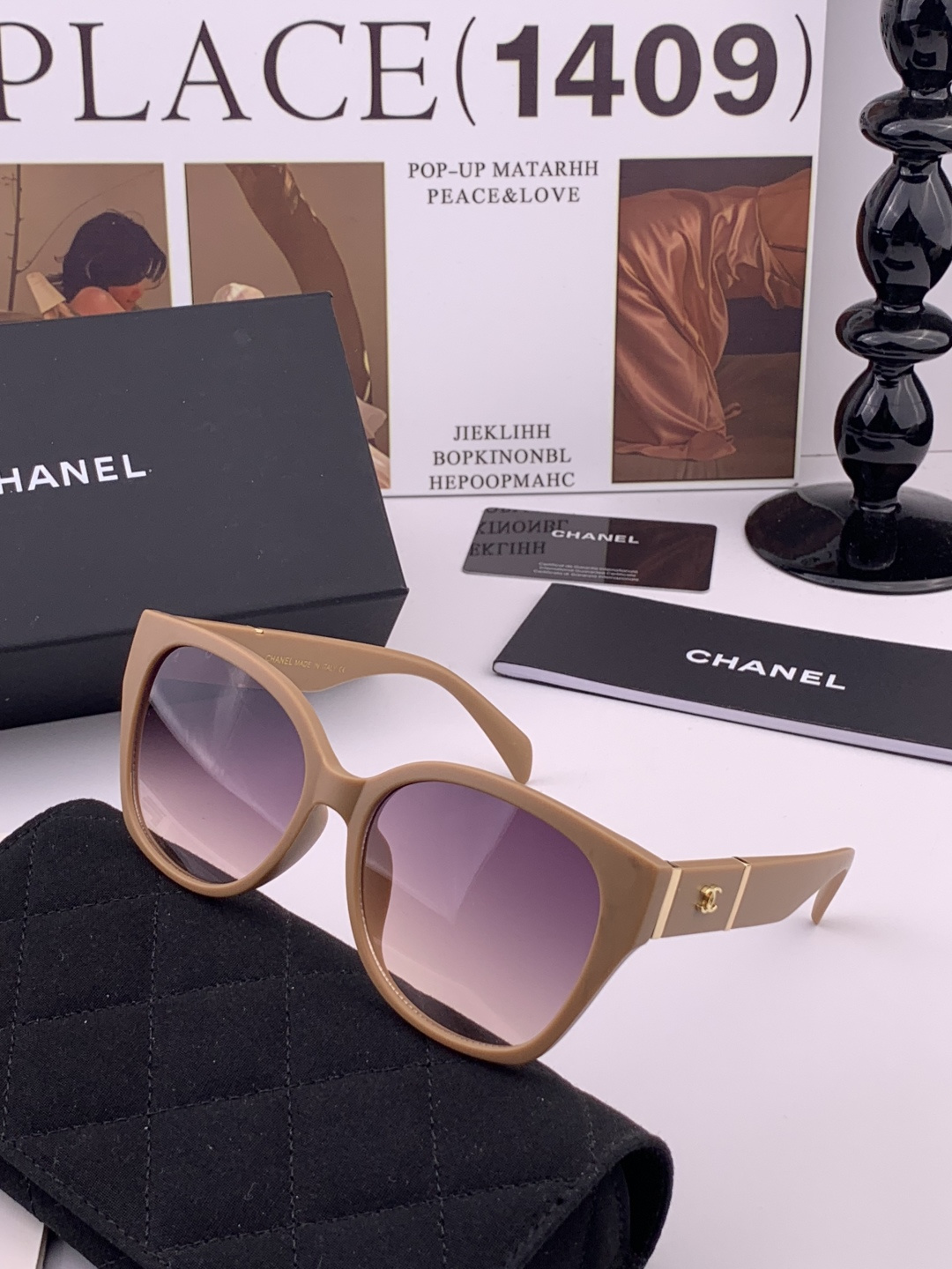 🔺CHANEL🔻官方早春新款，众多明星同款[色]香奈儿‼️‼️新款大框墨镜 ，🌈🌈宝丽来超清太阳镜🔝🔝型