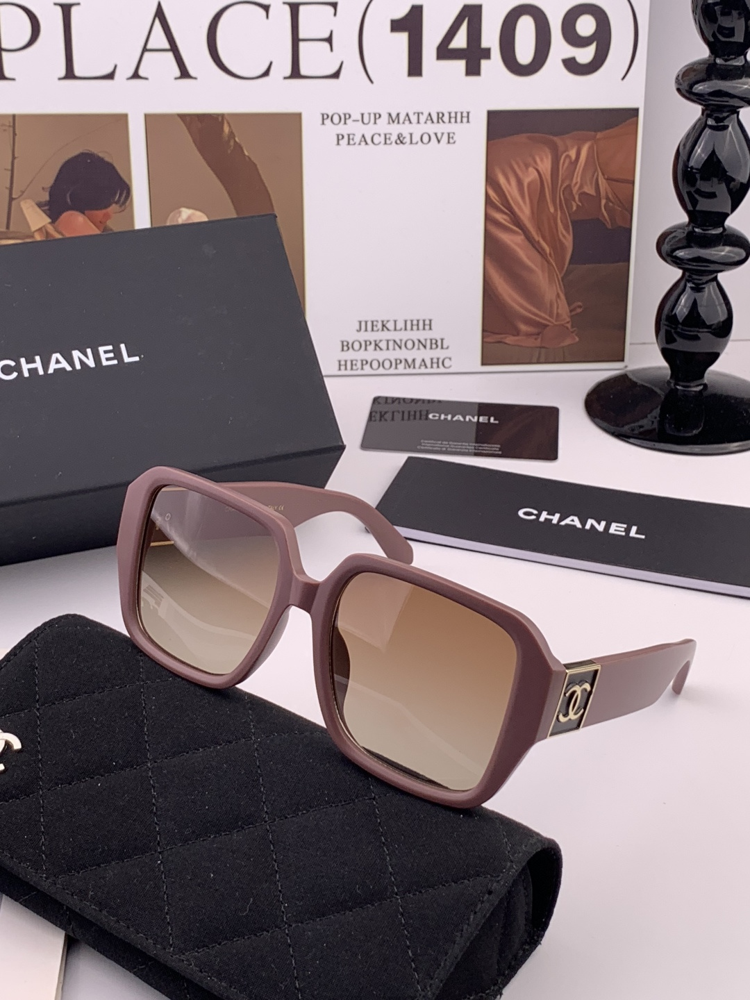 🔺CHANEL🔻官方早春新款，众多明星同款[色]香奈儿‼️‼️新款大框墨镜 ，🌈🌈宝丽来超清太阳镜🔝🔝型