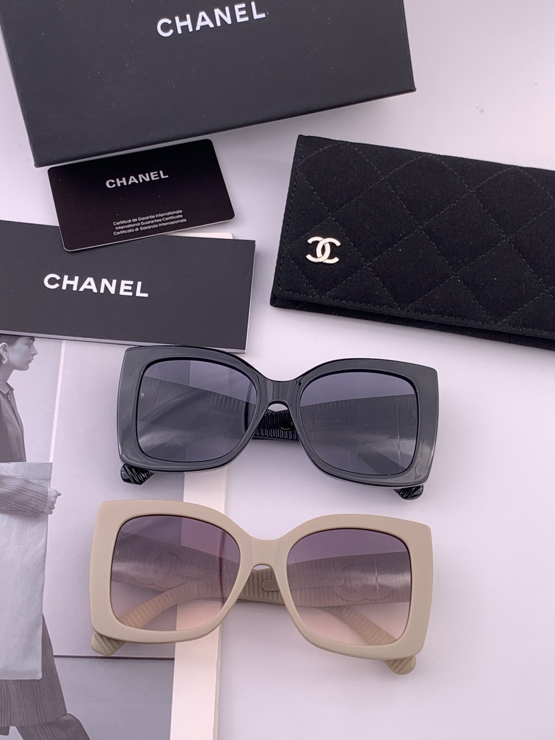 🔺CHANEL🔻官方早春新款，众多明星同款[色]香奈儿‼️‼️新款大框墨镜 ，🌈🌈宝丽来超清太阳镜🔝🔝型