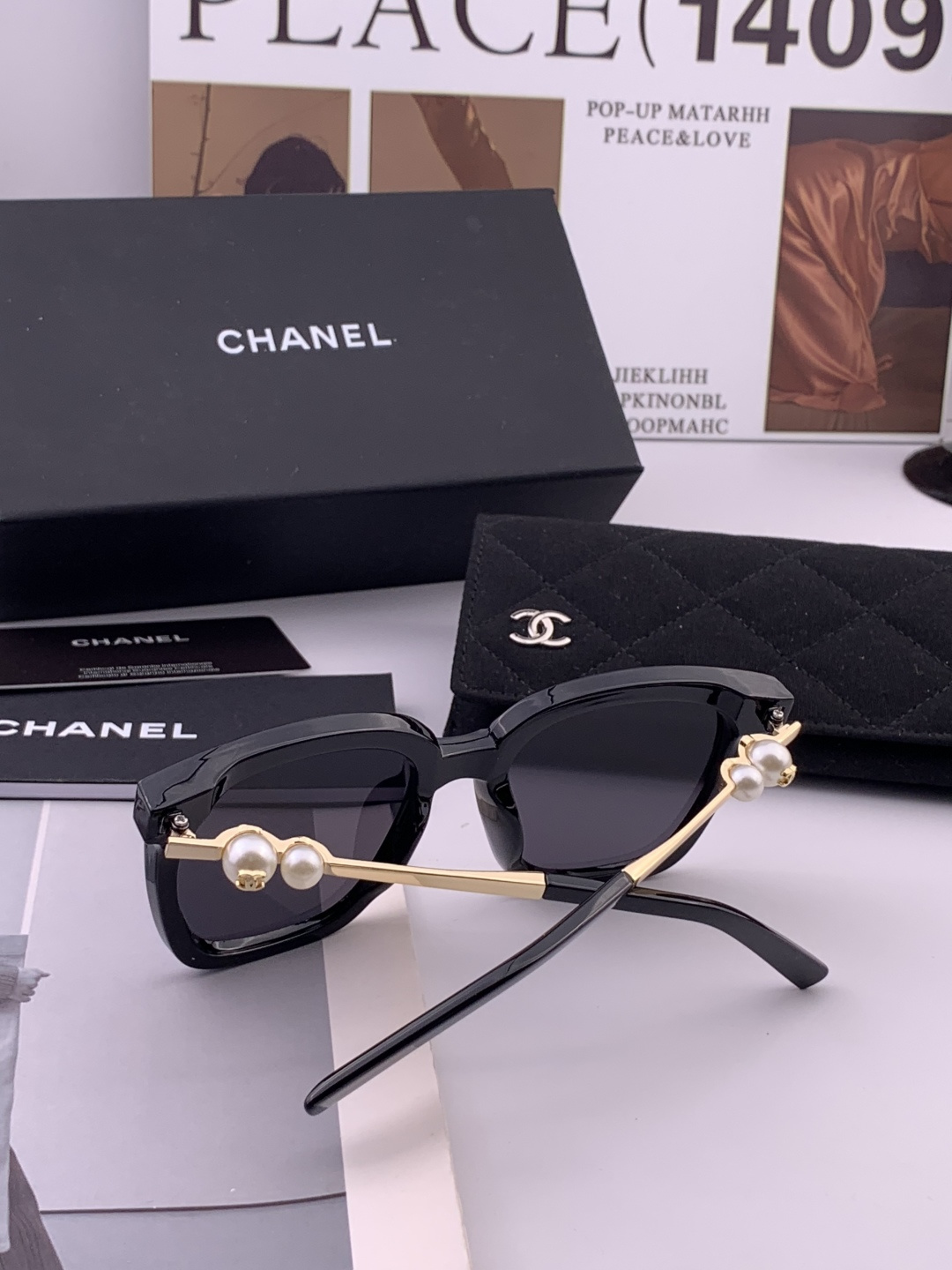 🔺CHANEL🔻官方早春新款，众多明星同款[色]香奈儿‼️‼️新款大框墨镜 ，🌈🌈宝丽来超清太阳镜🔝🔝型