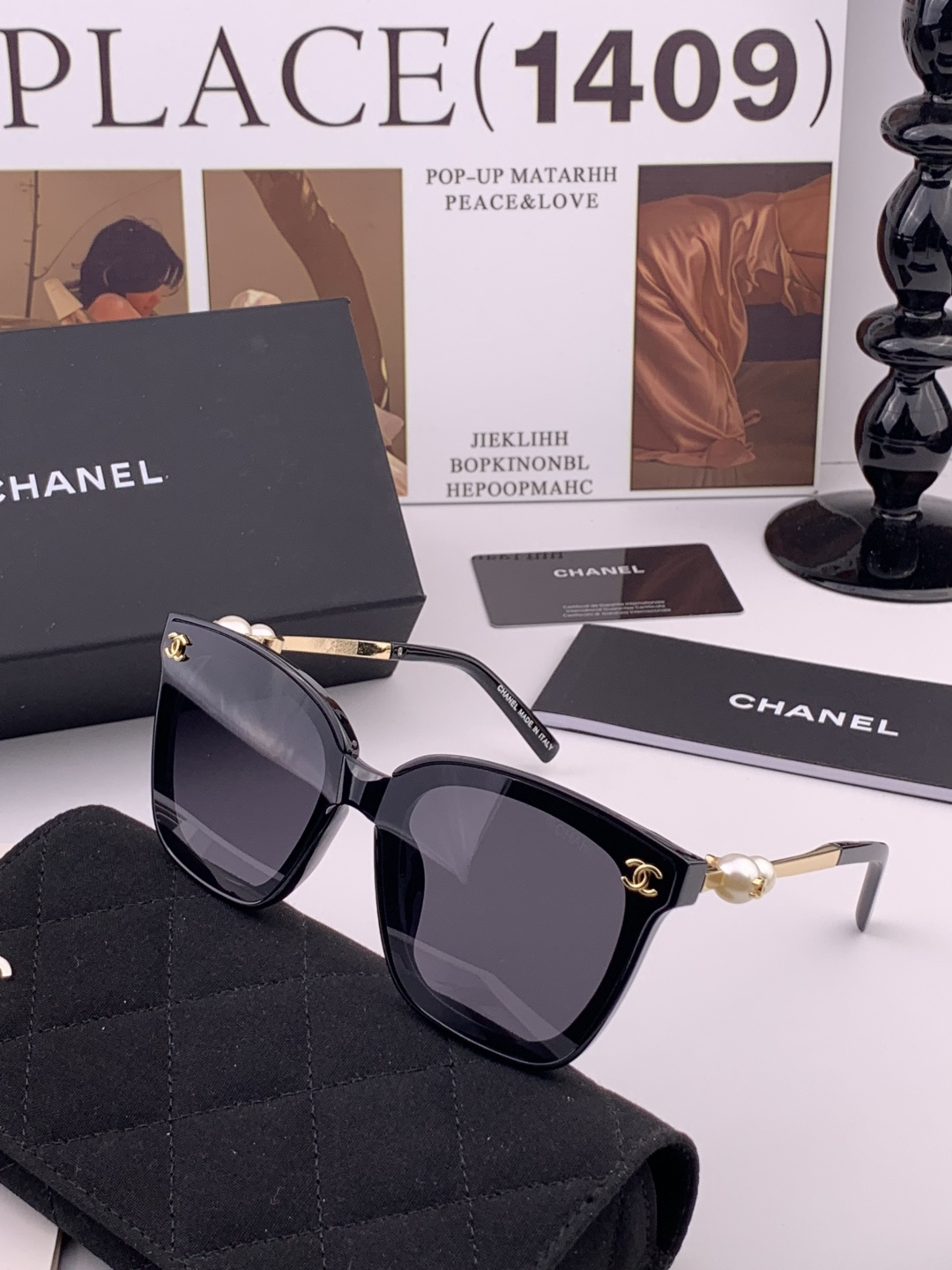 🔺CHANEL🔻官方早春新款，众多明星同款[色]香奈儿‼️‼️新款大框墨镜 ，🌈🌈宝丽来超清太阳镜🔝🔝型