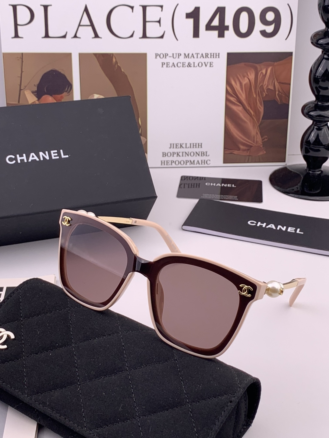 🔺CHANEL🔻官方早春新款，众多明星同款[色]香奈儿‼️‼️新款大框墨镜 ，🌈🌈宝丽来超清太阳镜🔝🔝型