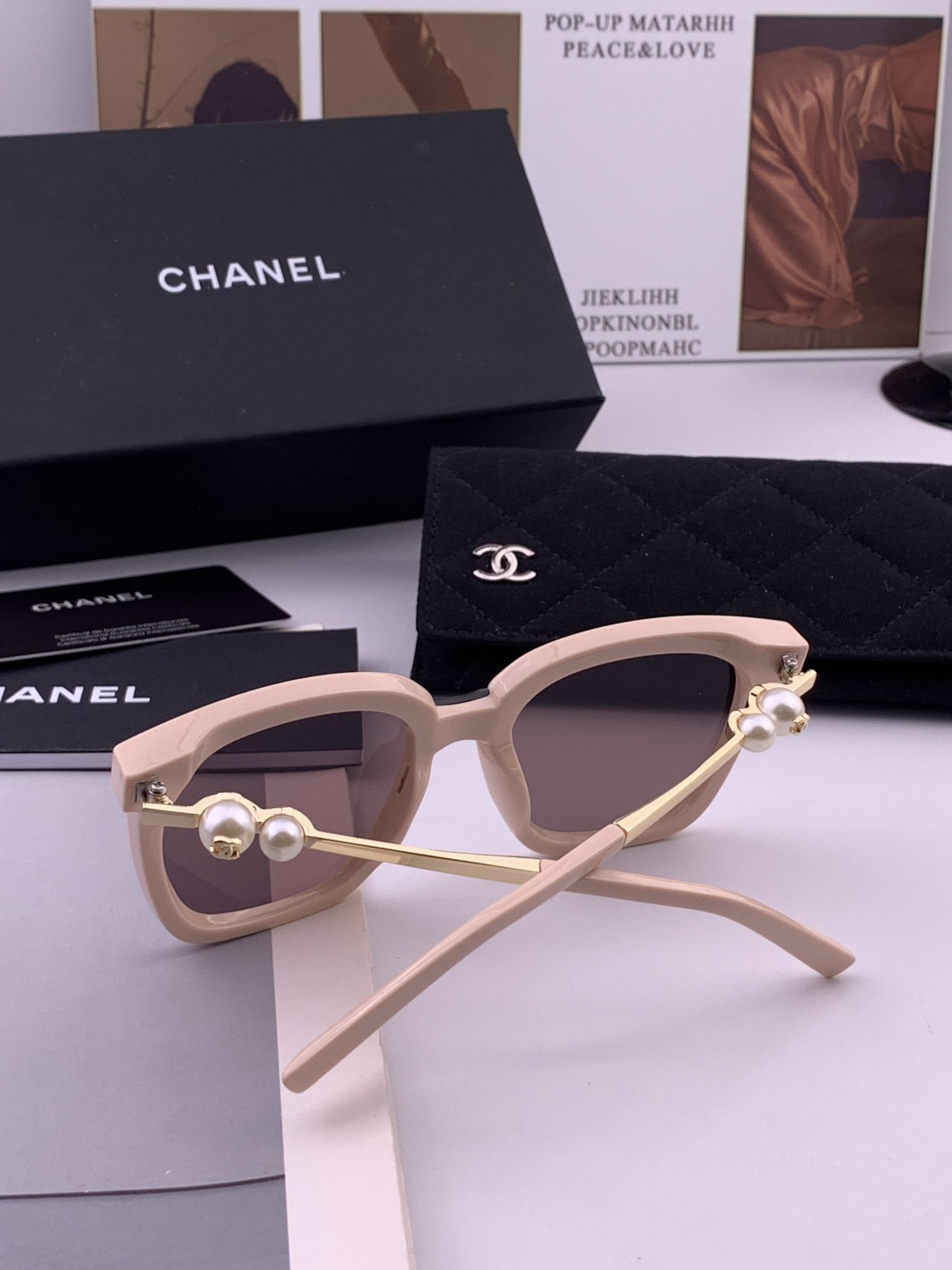 🔺CHANEL🔻官方早春新款，众多明星同款[色]香奈儿‼️‼️新款大框墨镜 ，🌈🌈宝丽来超清太阳镜🔝🔝型