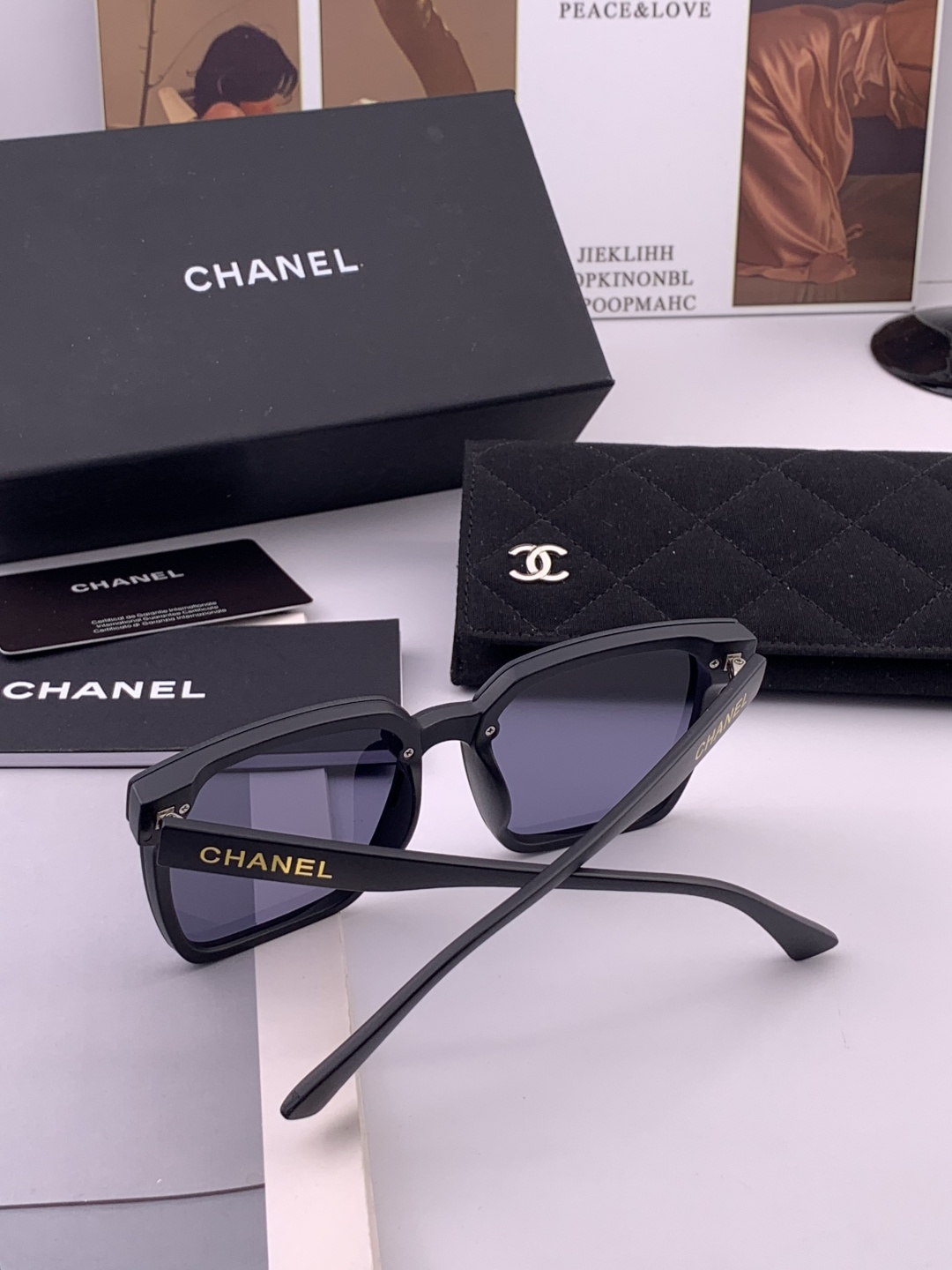 🔺CHANEL🔻官方早春新款，众多明星同款[色]香奈儿‼️‼️新款大框墨镜 ，🌈🌈宝丽来超清太阳镜🔝🔝型
