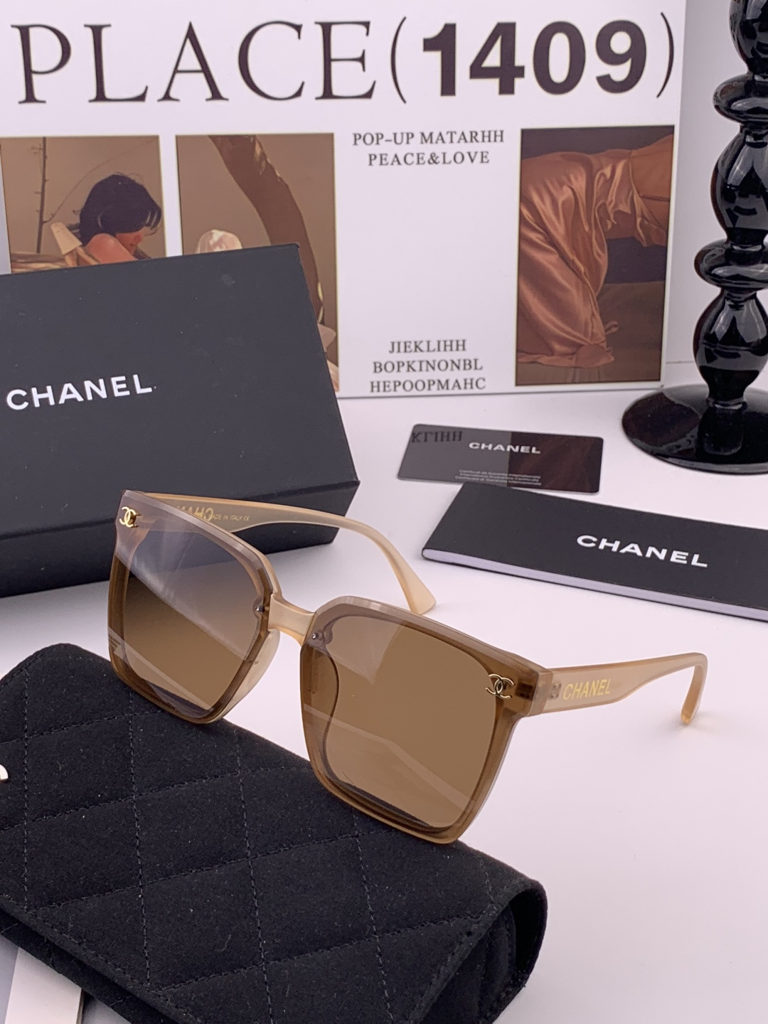 🔺CHANEL🔻官方早春新款，众多明星同款[色]香奈儿‼️‼️新款大框墨镜 ，🌈🌈宝丽来超清太阳镜🔝🔝型