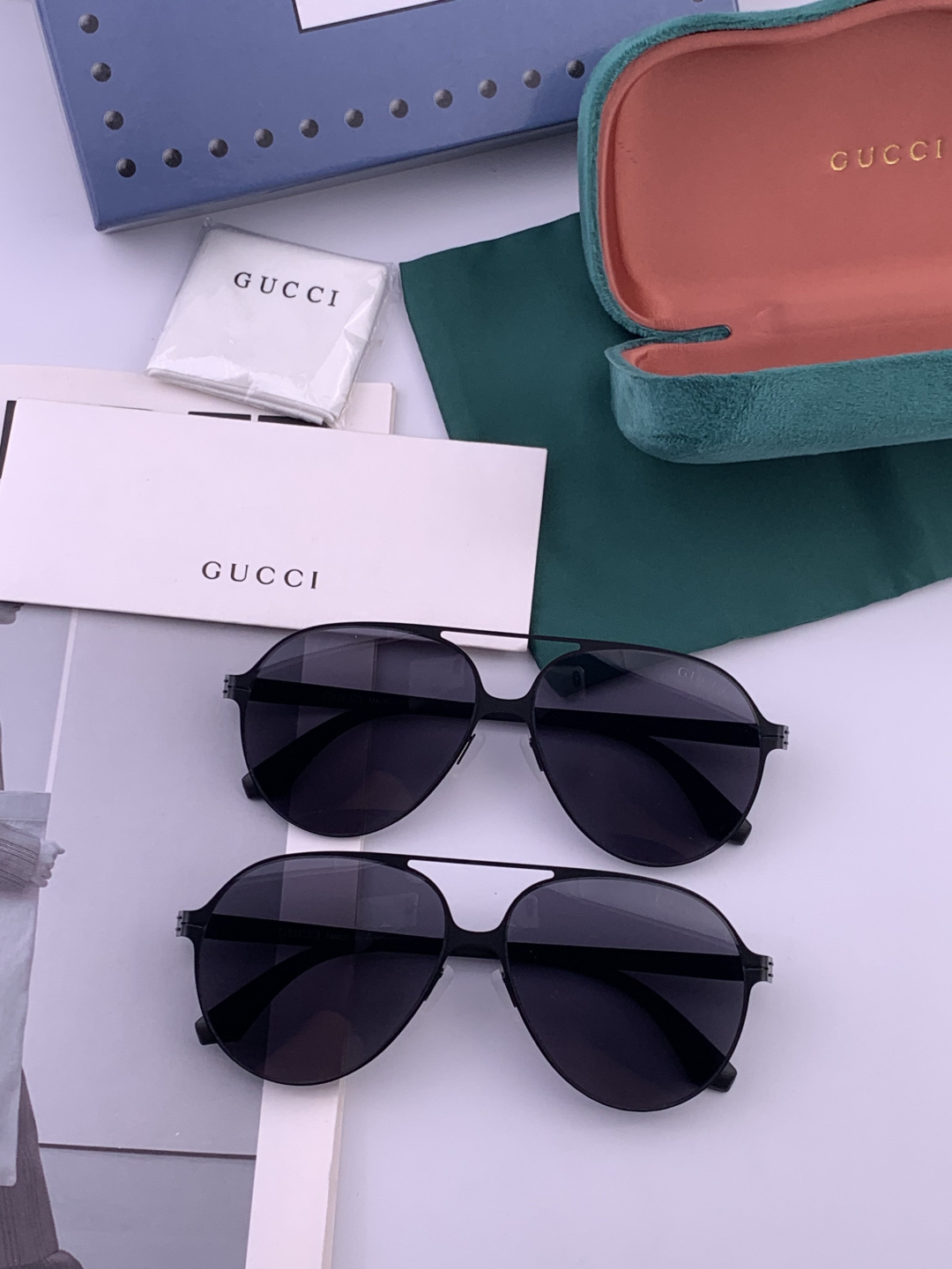 GUCCI 官网原版 新款太阳眼镜 全金属时尚大方框墨镜 高档电镀工艺 品质稳稳滴💪超轻盈 佩戴舒适‼型