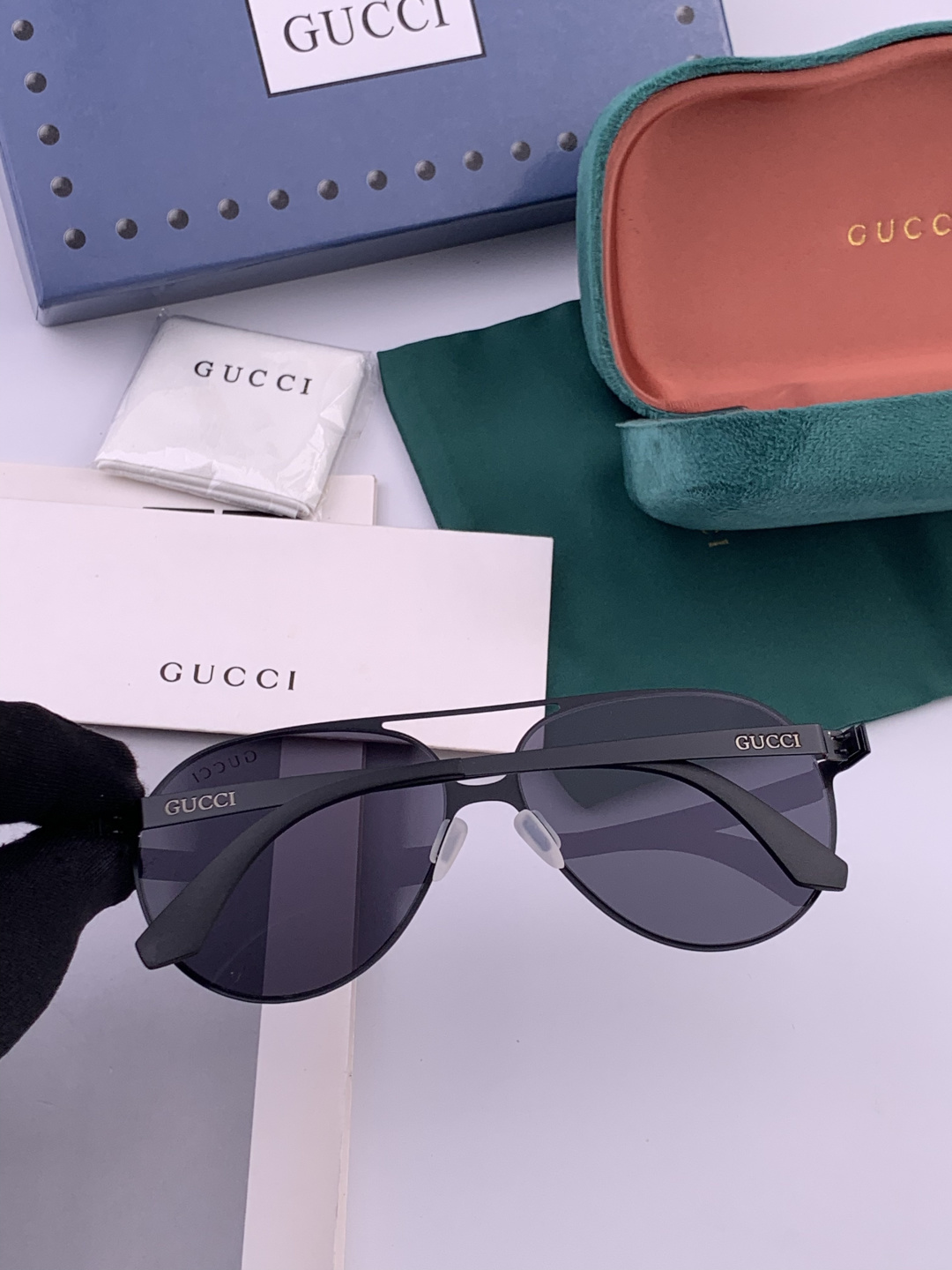 GUCCI 官网原版 新款太阳眼镜 全金属时尚大方框墨镜 高档电镀工艺 品质稳稳滴💪超轻盈 佩戴舒适‼型