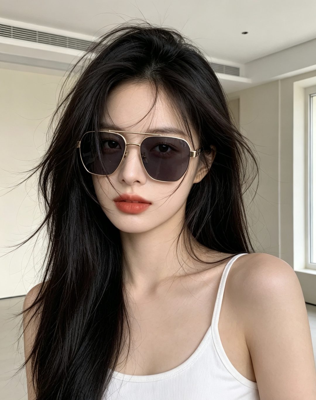 LV。高品质男女款”太阳镜。 开车钓鱼都可。百搭显瘦墨镜韩版男士飞行员大框司机开车防紫外线太阳镜，型号：