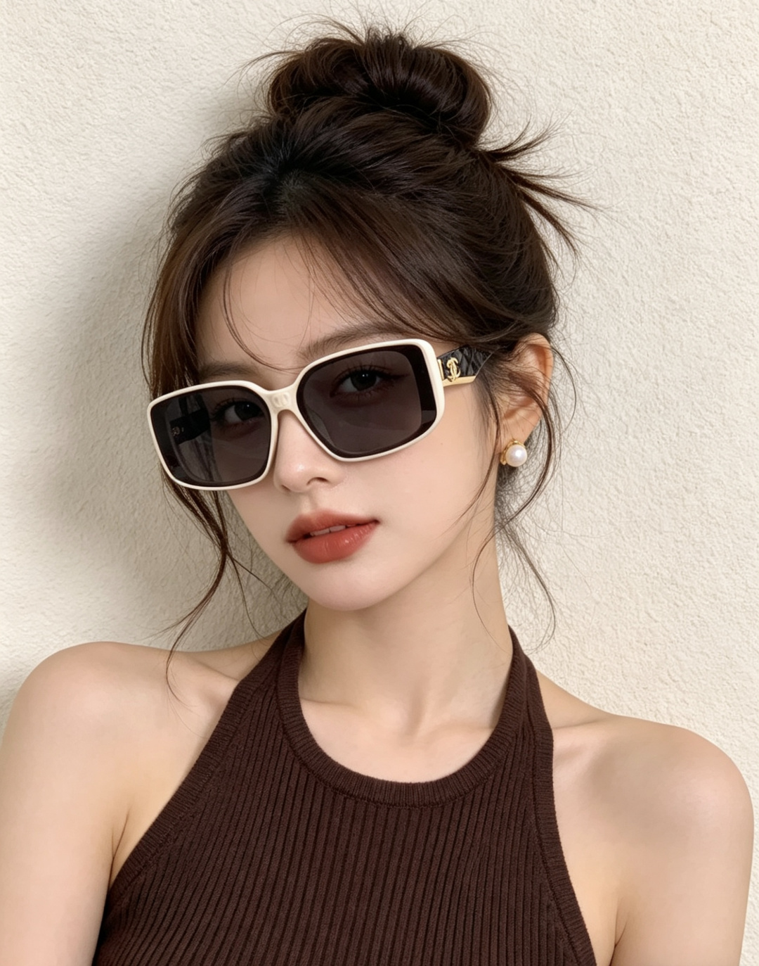 新品CHANEL 香奈儿太阳镜以独特魅力和前卫风格诠释春夏最新眼镜，质感超好佩带舒适 型号：CH3551