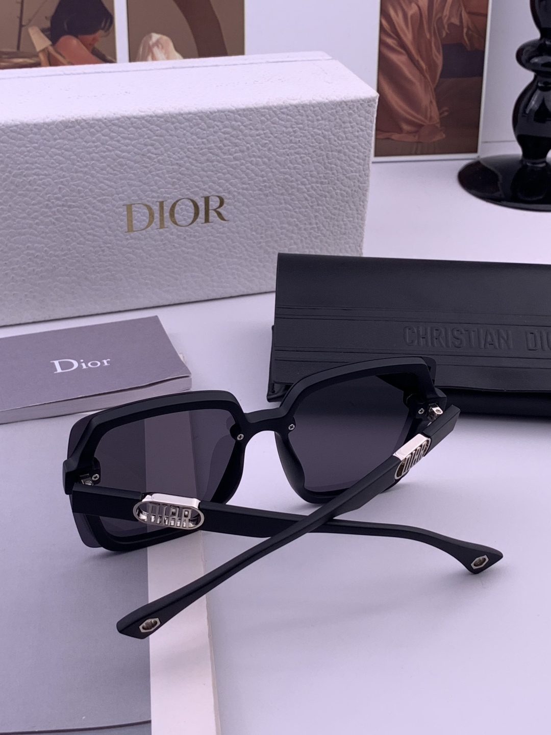 🔺 【DIOR-迪奥】开春新款 潮流爆款 时尚方框偏光太阳镜 高品质 佩戴舒适 网红潮款墨镜 女士高清加