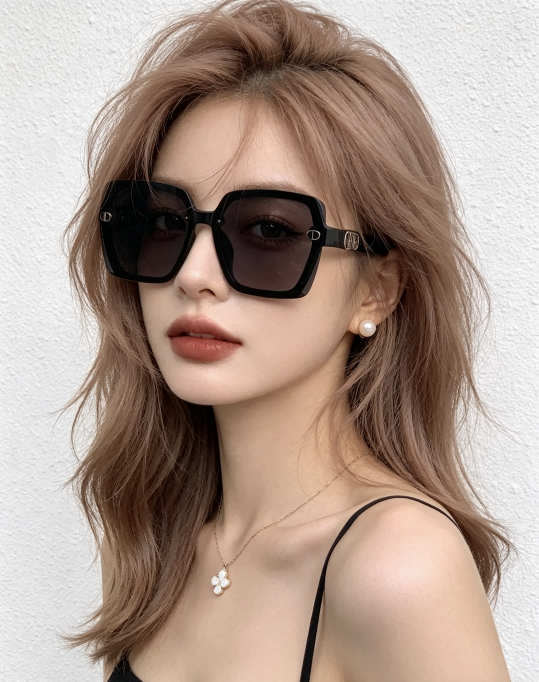 🔺 【DIOR-迪奥】开春新款 潮流爆款 时尚方框偏光太阳镜 高品质 佩戴舒适 网红潮款墨镜 女士高清加