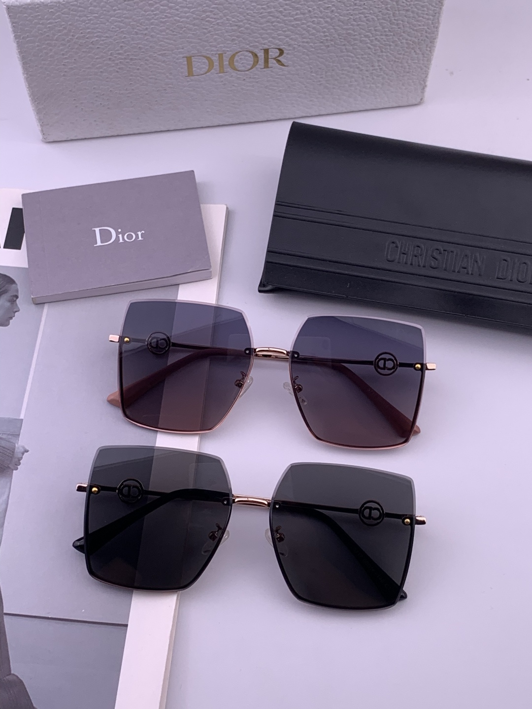 DIOR🌋☔️时尚无框太阳镜镜片 顶级奢侈品[强] 高品质[胜利][亲亲]🍦🍨 [得意] 气质非凡😄 🍫