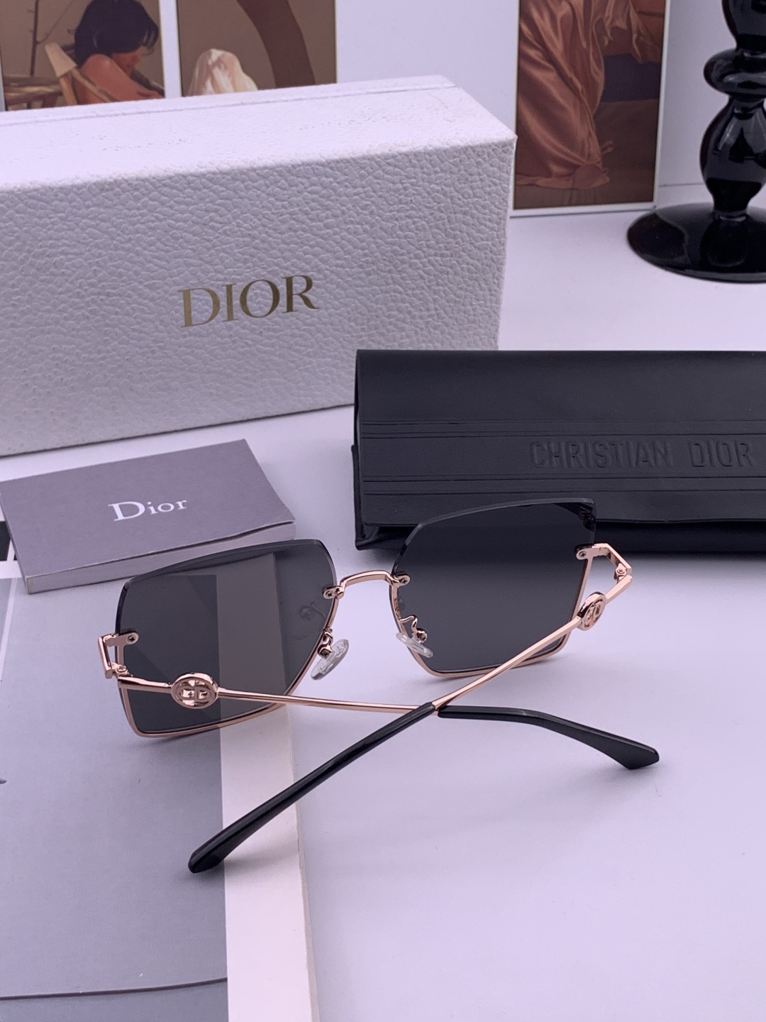 DIOR🌋☔️时尚无框太阳镜镜片 顶级奢侈品[强] 高品质[胜利][亲亲]🍦🍨 [得意] 气质非凡😄 🍫