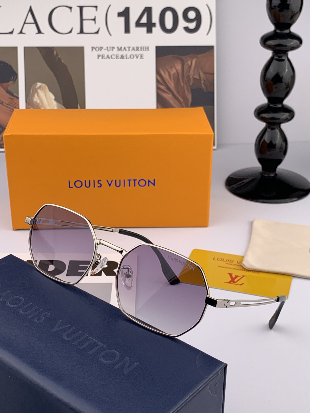 Lv 。 高品质男女款墨镜 👍 进口宝丽来偏光镜片 。蛤蟆镜 开车钓鱼都可 。百搭显瘦墨镜韩版男士飞行员