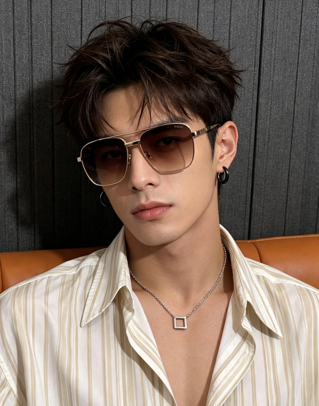 GUCC*。高品质男女款”太阳镜。 开车钓鱼都可。百搭显瘦墨镜韩版男士飞行员大框司机开车防紫外线太阳镜，