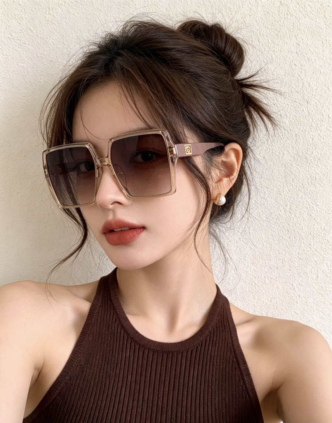 新款！新款出货！女士高清加厚偏光太阳镜🕶️ 🎉💍新款GUCCI偏光太阳镜[得意]开车驾驶镜时尚墨镜💐💐🌸