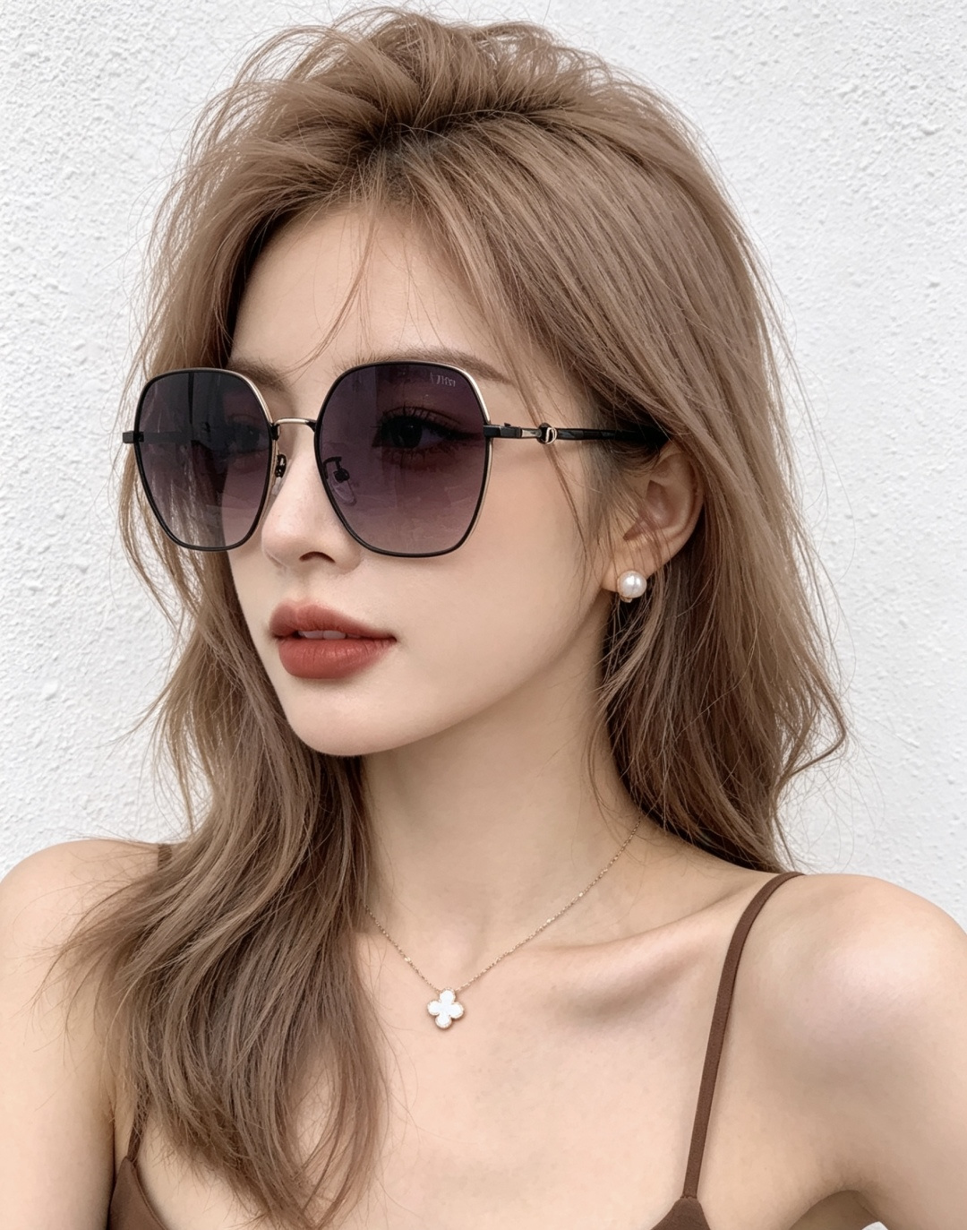 DIOR🌋☔️时尚方框太阳镜顶级奢侈品[强] 高品质[胜利][亲亲]🍦🍨 [得意] 气质非凡😄 🍫🍪女士