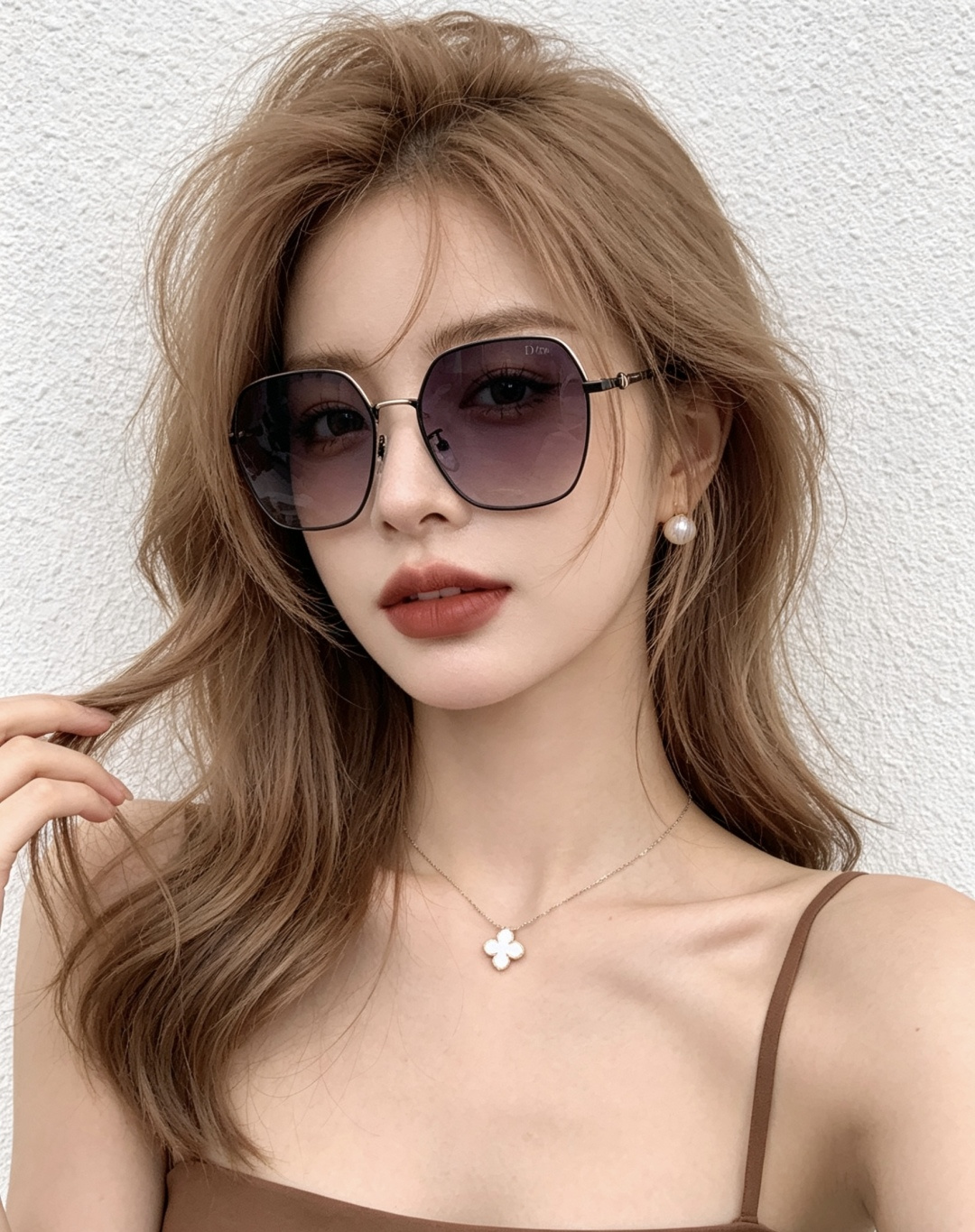 DIOR🌋☔️时尚方框太阳镜顶级奢侈品[强] 高品质[胜利][亲亲]🍦🍨 [得意] 气质非凡😄 🍫🍪女士