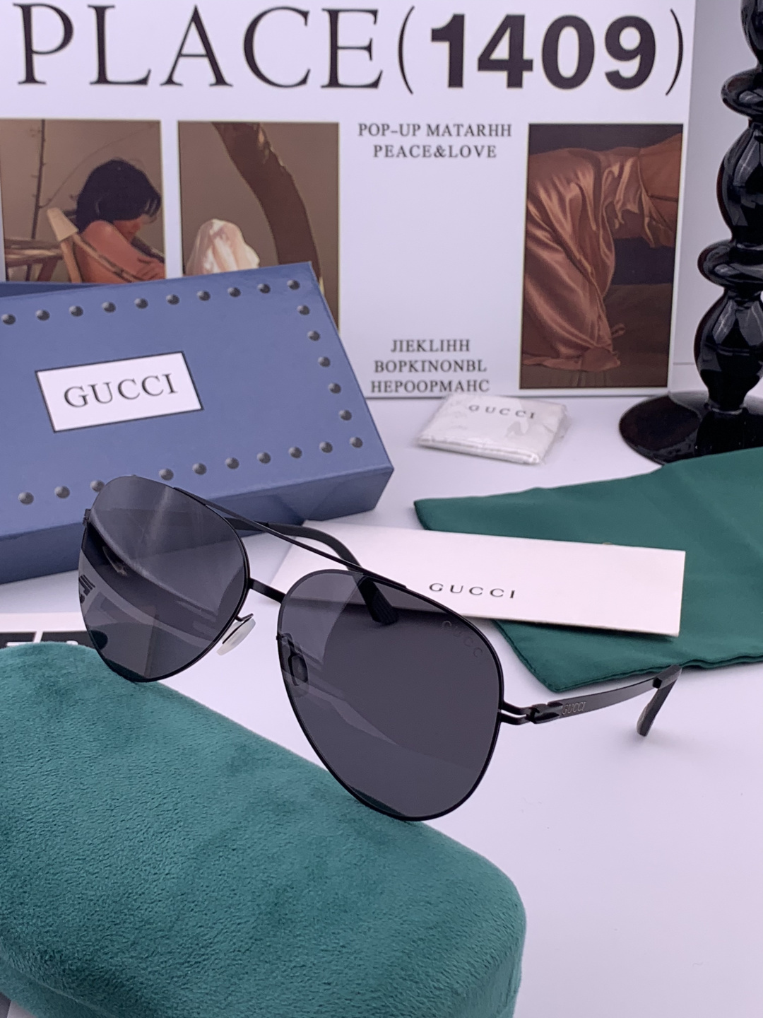 Gucci 春夏新款超轻无螺丝压不坏系列情侣款太阳镜高清尼龙镜片🦅完美品质，适合各种脸型，经典太阳镜亮相