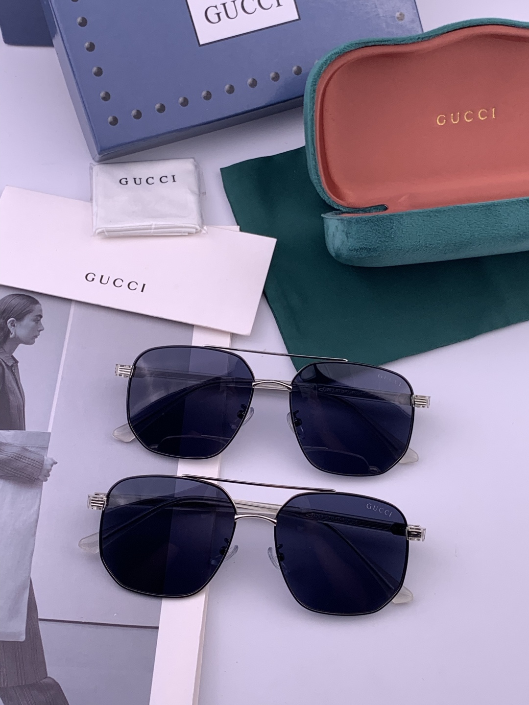 GUCCI 官网同步。 高品质男女款墨镜 👍 进口宝丽来偏光镜片 。蛤蟆镜 开车钓鱼都可 。型号：G33