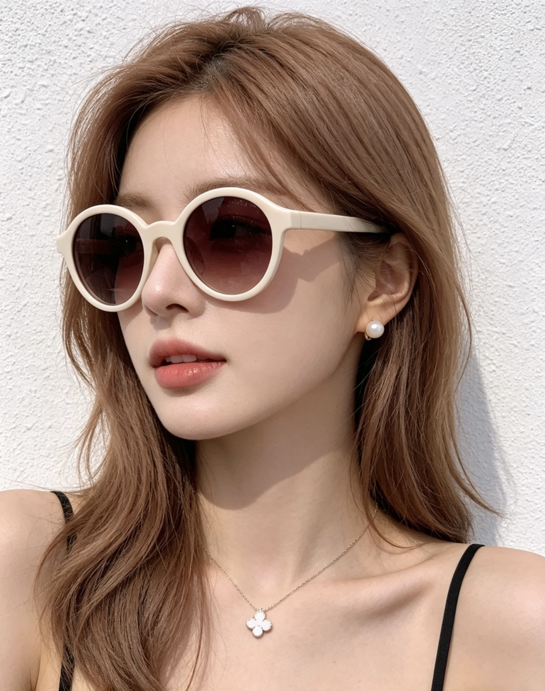 🔺 【GUCCI-偏光太阳镜】开春新款 潮流爆款 时尚圆框偏光太阳镜 高品质 佩戴舒适 网红潮款墨镜 女