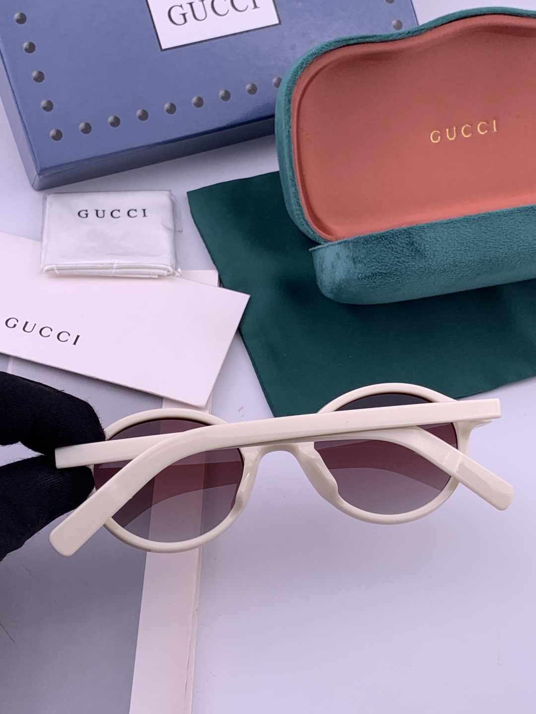 🔺 【GUCCI-偏光太阳镜】开春新款 潮流爆款 时尚圆框偏光太阳镜 高品质 佩戴舒适 网红潮款墨镜 女