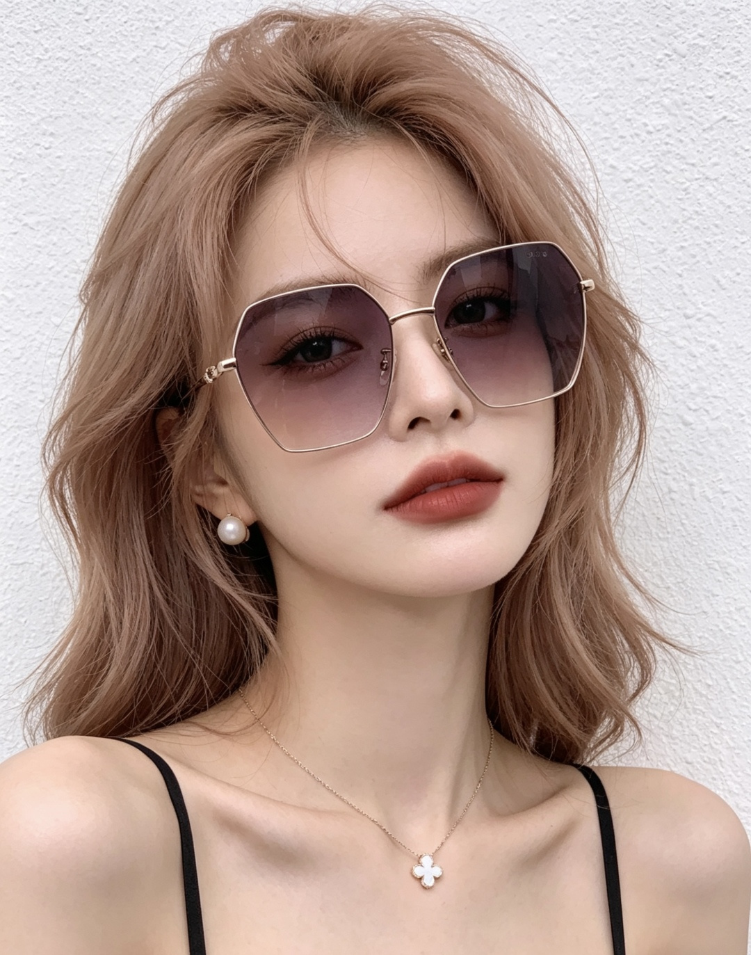 🔺 【GUCCI-偏光太阳镜】开春新款 潮流爆款 时尚圆框偏光太阳镜 高品质 佩戴舒适 网红潮款墨镜 女