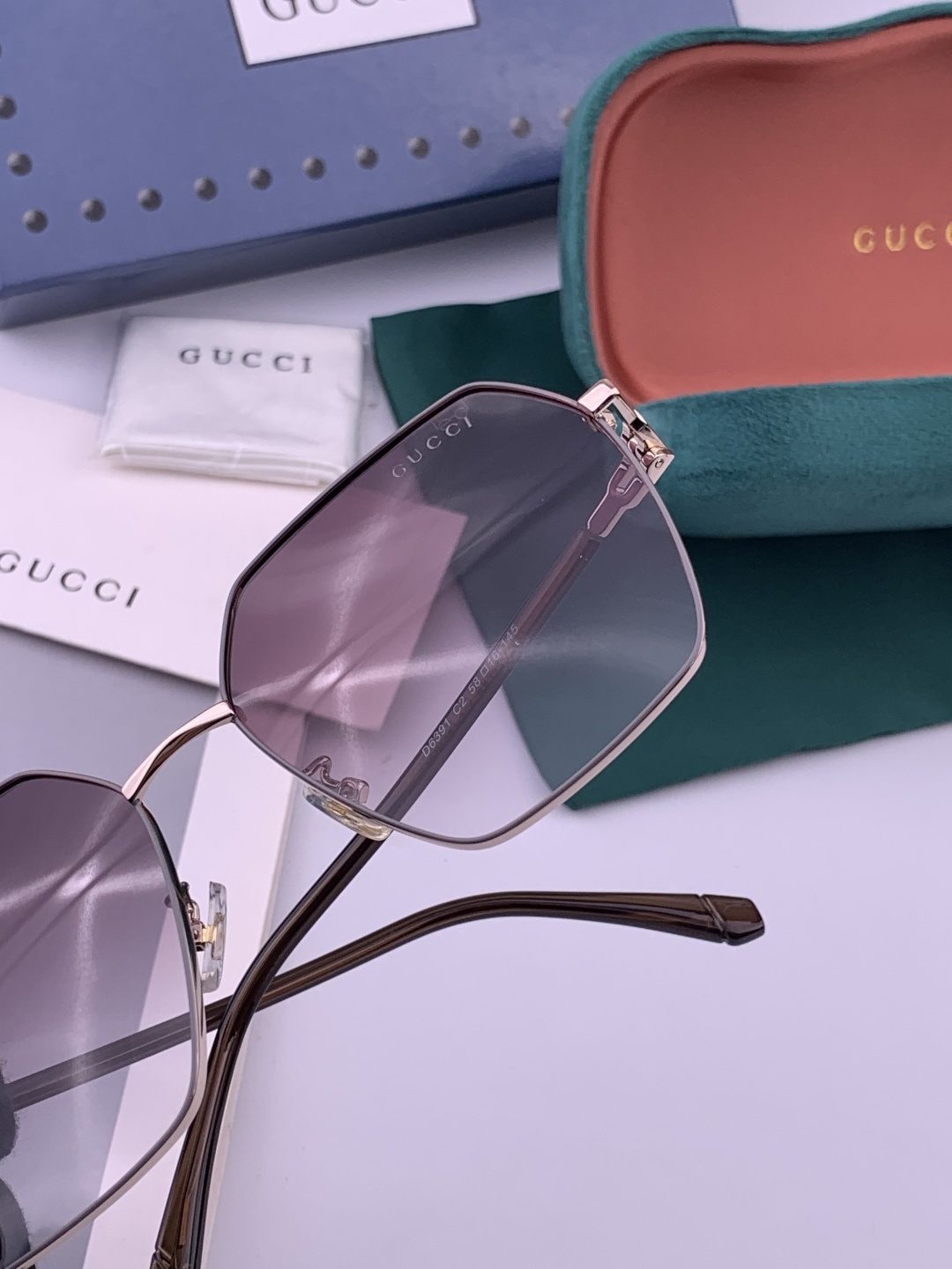 🔺 【GUCCI-偏光太阳镜】开春新款 潮流爆款 时尚圆框偏光太阳镜 高品质 佩戴舒适 网红潮款墨镜 女