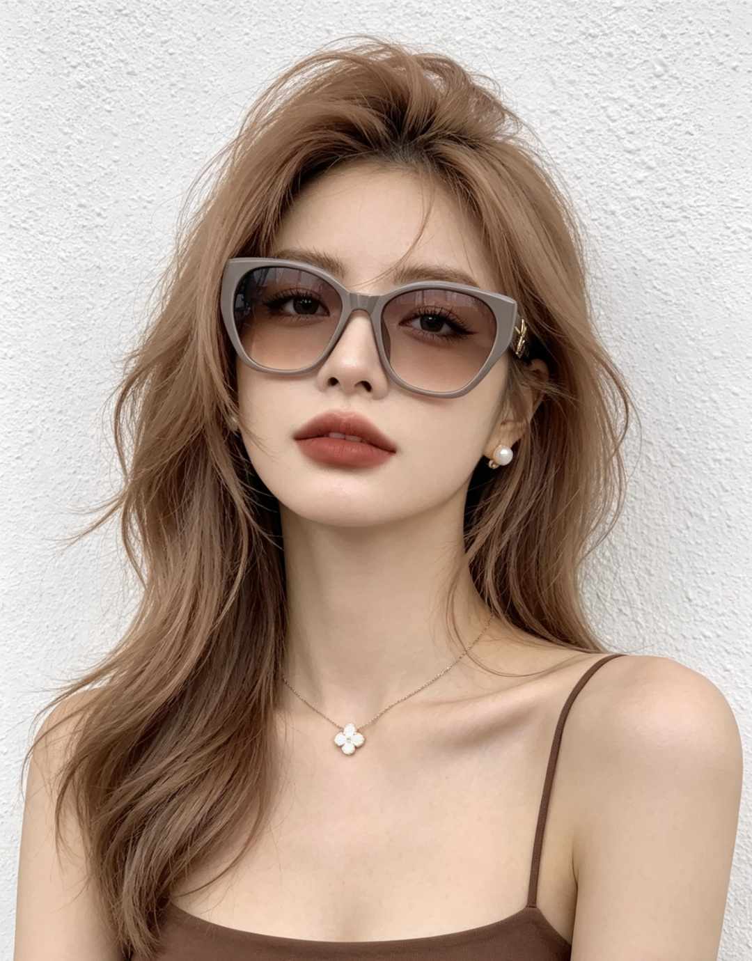 LV 开春新款 潮流爆款 时尚方框太阳镜 高品质 佩戴舒适 网红潮款墨镜 型号L4550