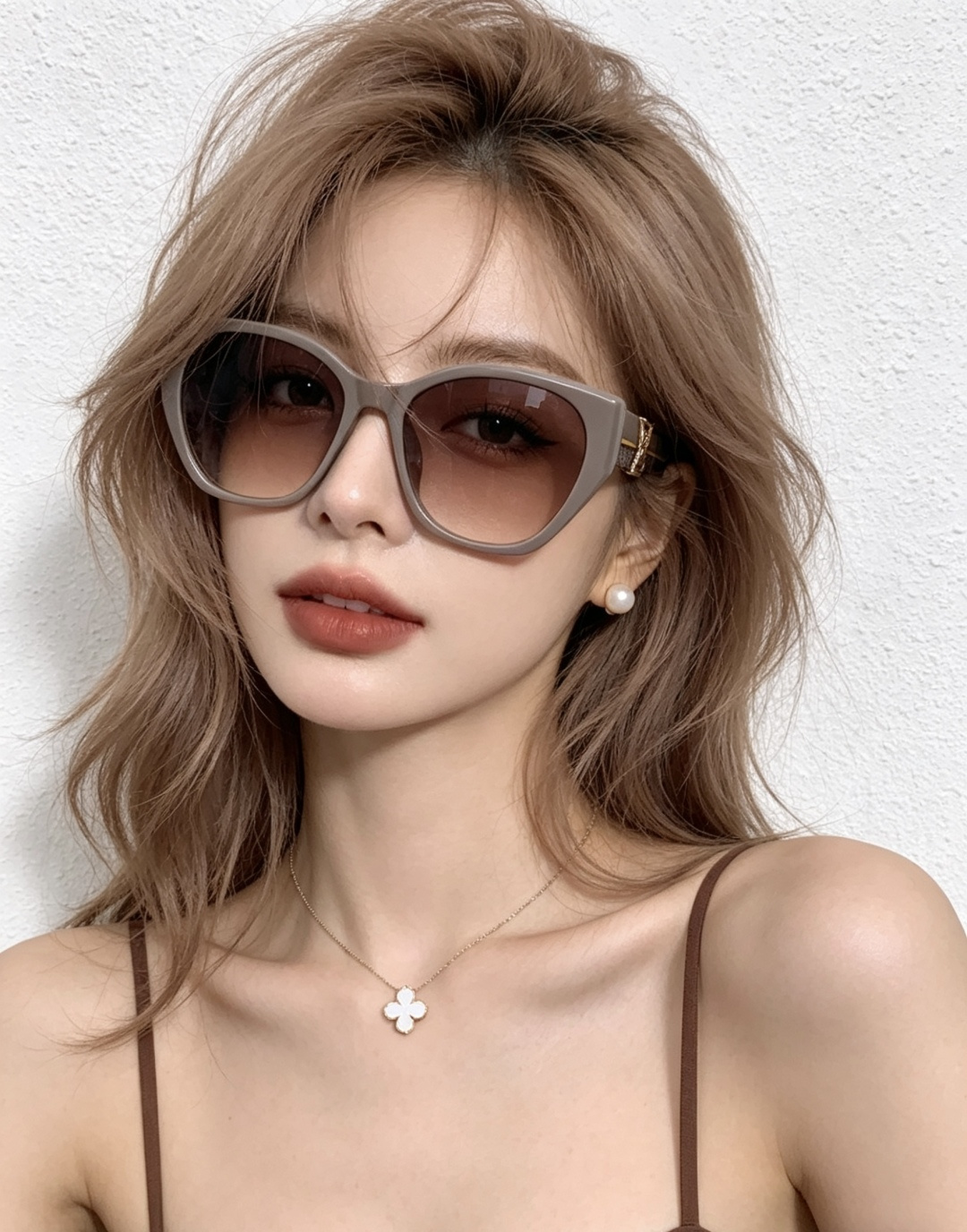 LV 开春新款 潮流爆款 时尚方框太阳镜 高品质 佩戴舒适 网红潮款墨镜 型号L4550