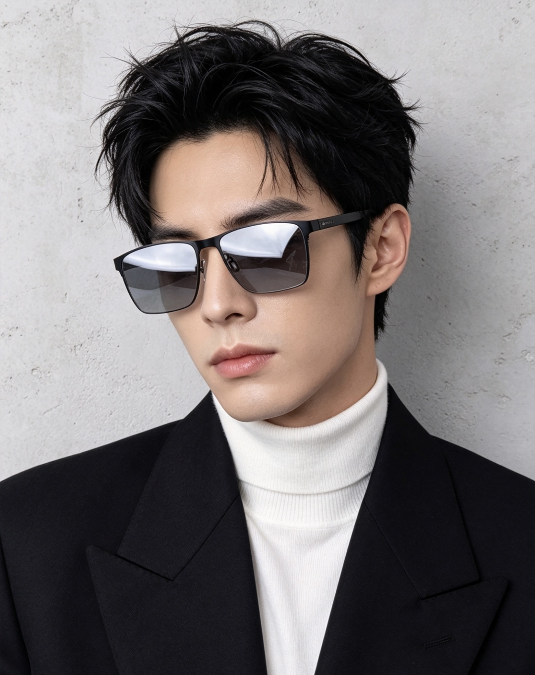GUCCI 男款炫彩飞行员偏光太阳镜 ❤️材质：高清尼龙加厚卡槽高清偏光镜片 🌹无边框镜架💕颜👍型号：G