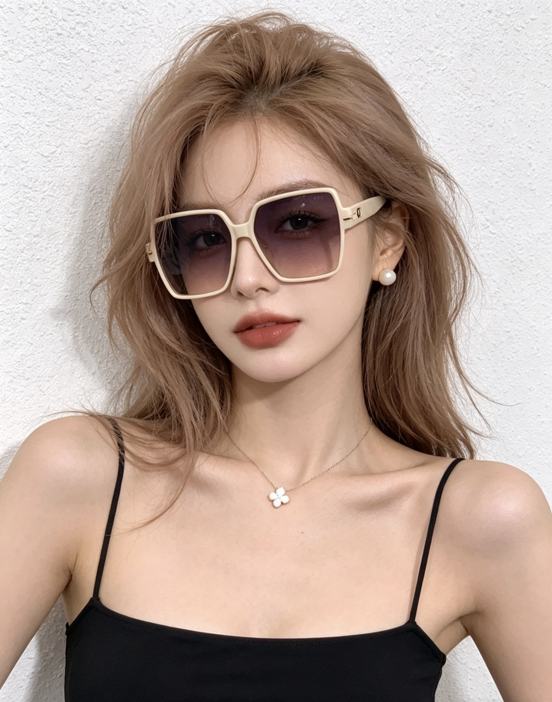 🔺 【DIOR】开春新款 潮流爆款 时尚方框偏光太阳镜 高品质 佩戴舒适 网红潮款墨镜 女士高清加厚偏光