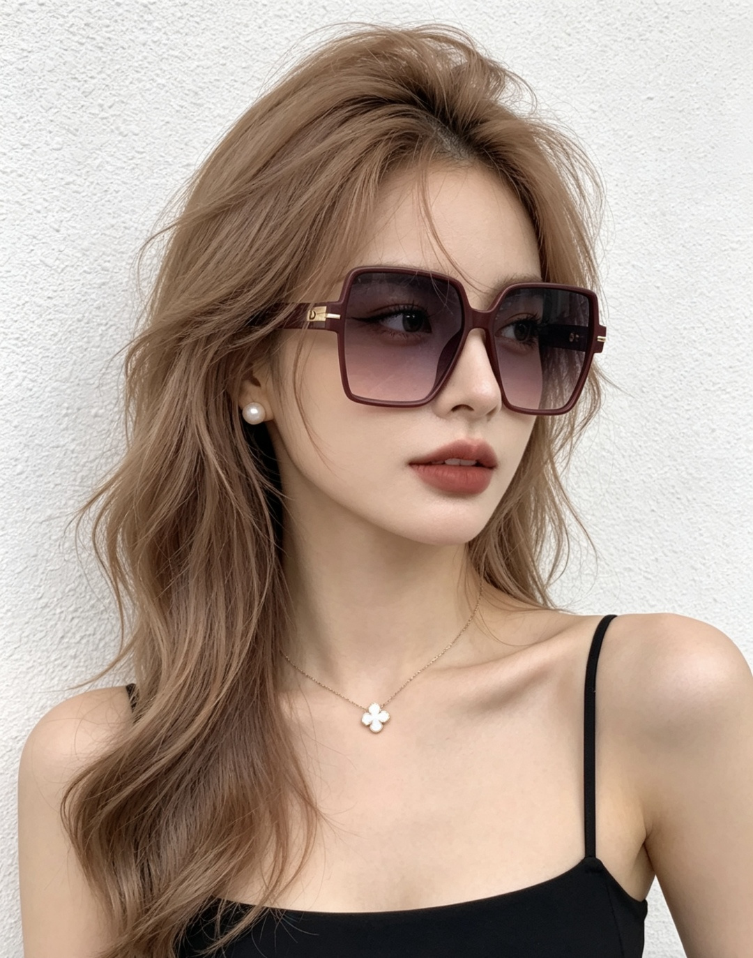 🔺 【DIOR】开春新款 潮流爆款 时尚方框偏光太阳镜 高品质 佩戴舒适 网红潮款墨镜 女士高清加厚偏光